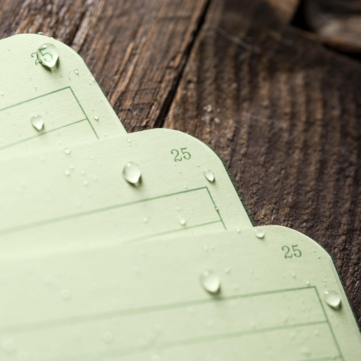 Rite in the Rain Weatherproof Mini-Stapled Notebook, 3 1/4" x 4 5/8", Green Cover, Universal Pattern, 3 Pack (No. 971FX-M)