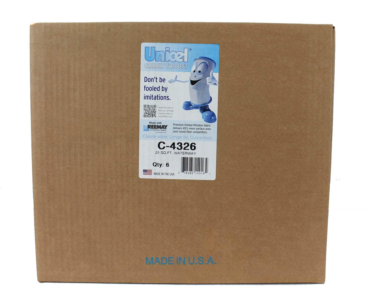 Unicel C-4326 25 Square Foot Media Replacement Pool Hot Tub Spa Filter Cartridge with 106 Pleats