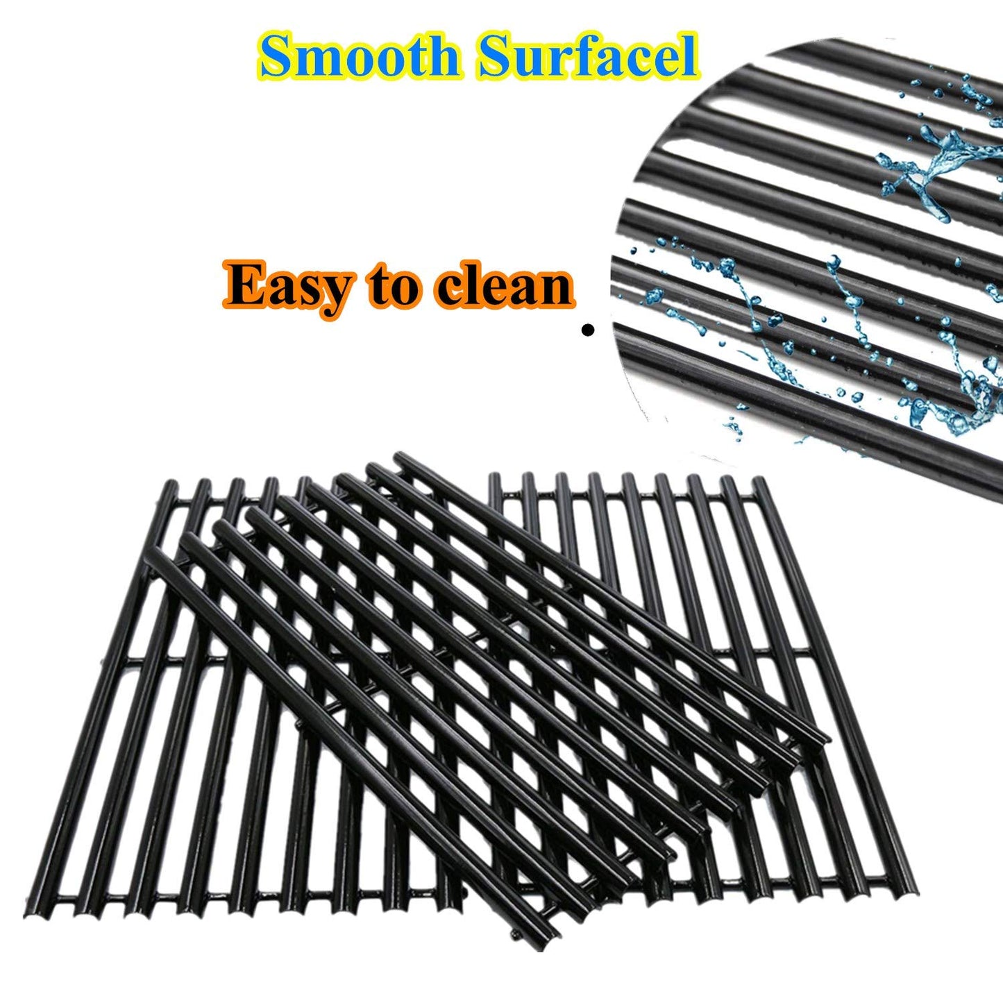 DcYourHome Porcelain Cooking Grid for Charbroil 463420507 463420508 Kenmore 463420507 461442513 and Master Chef 85-3100-2 85-3101-0 Gas Grill Models Set of 3