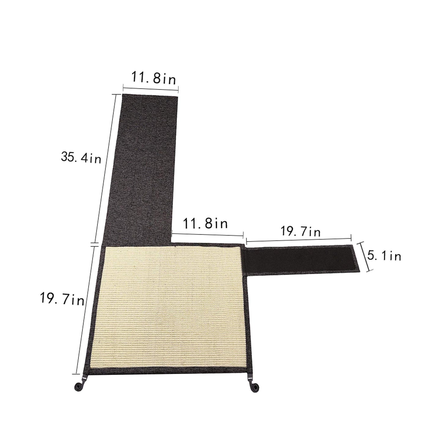 Cat Scratcher Couch- Natural Sisal Furniture Protection from Cats - Corner cat Scratcher Couch for Chair,Sofa - Easy Installation