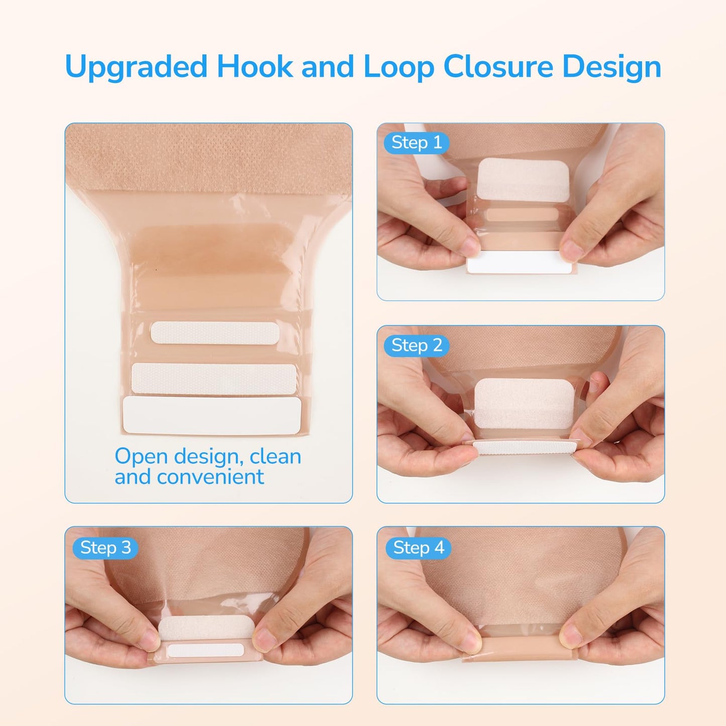 30 PCS Ostomy Supplies – 20 PCS Two-Piece Colostomy Bags + 10 PCS Cut-to-Fit Convex Skin Barriers (45 mm Max), for Ileostomy, Urostomy, Colostomy Stoma Care, Secure Fit, Leak-Proof
