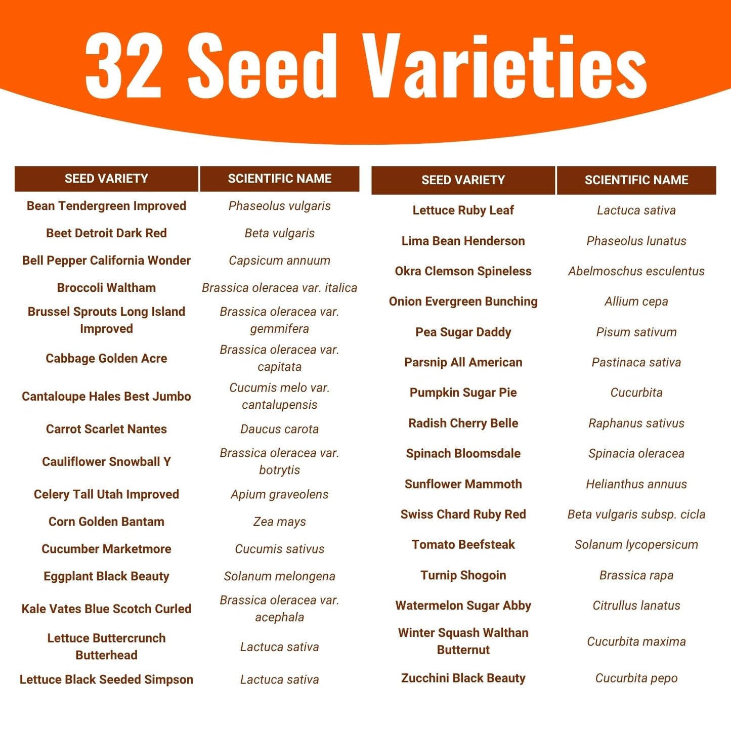 15,000+ Non-GMO Heirloom Vegetable Seeds 32 Variety Pack by Open Seed Vault