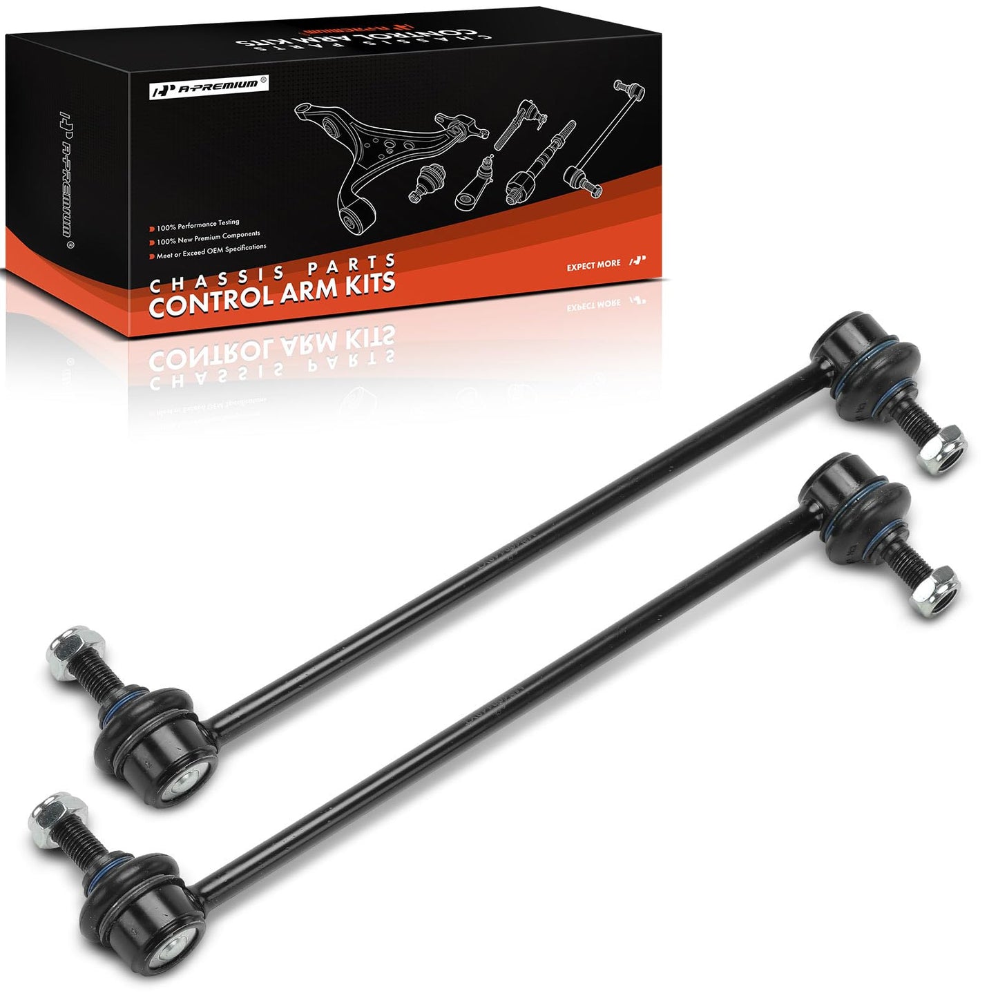 A-Premium Sway Bar Link Replacement for Fiat 500 2012-2019, Front Left and Right, A Set of 2