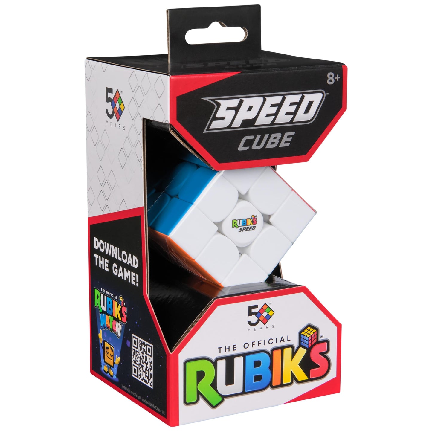Rubik’s Cube, 3x3 Magnetic Speed Cube for Super Fast Solves, Twisting Fidget Toy, Challenging Brain Teaser & Sensory Puzzle for Adults, Teens, & Kids, for Ages 8 & Up