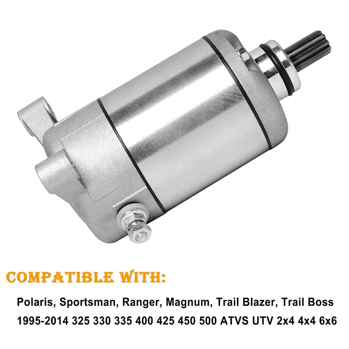 Starter Motor Replacement Compatible with Polaris Sportsman 500 1995-2014 Ranger Magnum Trail Blazer Trail Boss 335 400 425 450 ATVS 3090188 3084981 57-2688 18645N SMU0061
