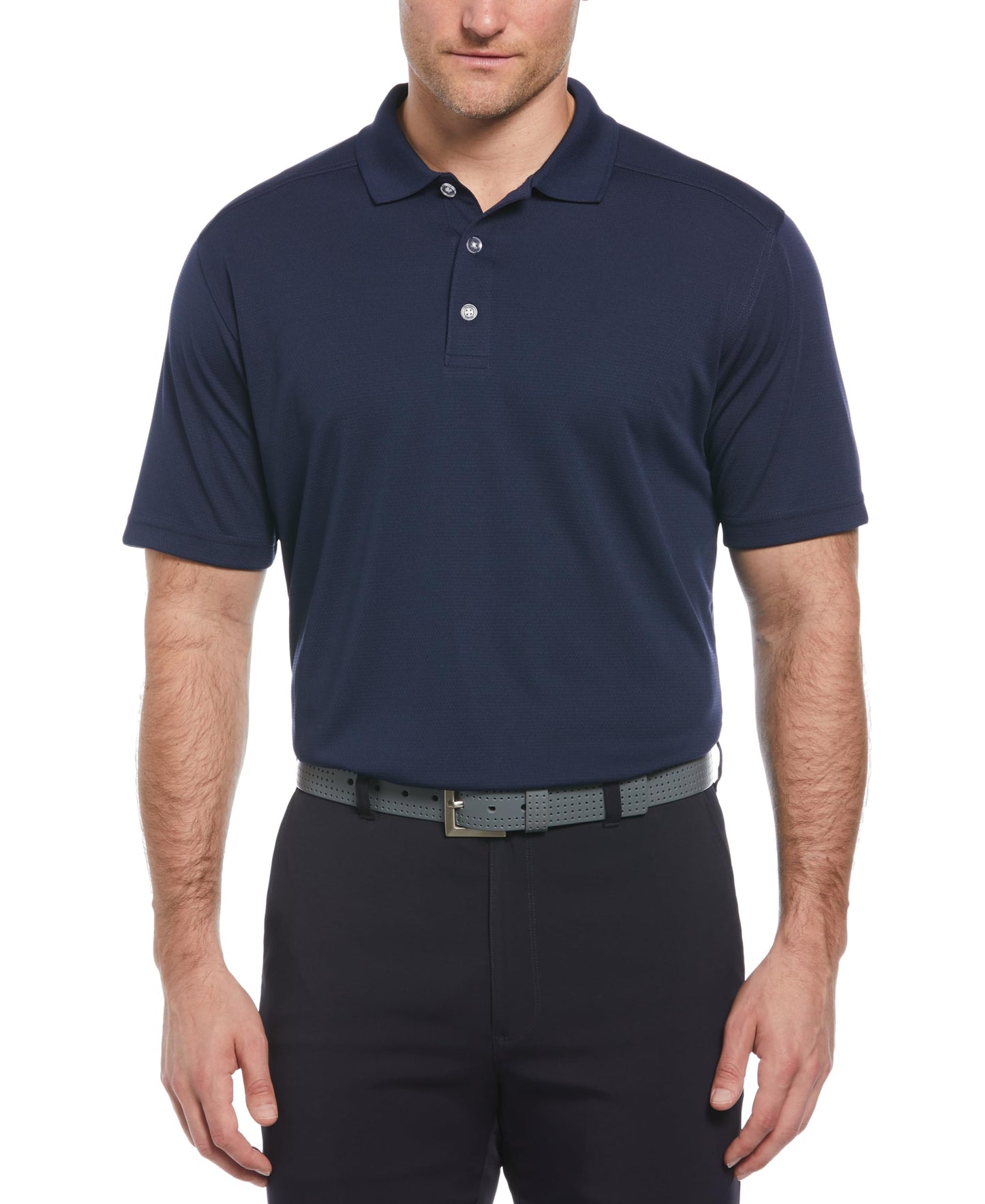 Callaway Men's Short Sleeve Core Performance Stretch Golf Polo, Sun Protection, Moisture-Wicking (Available in Big & Tall), Peacoat, Medium