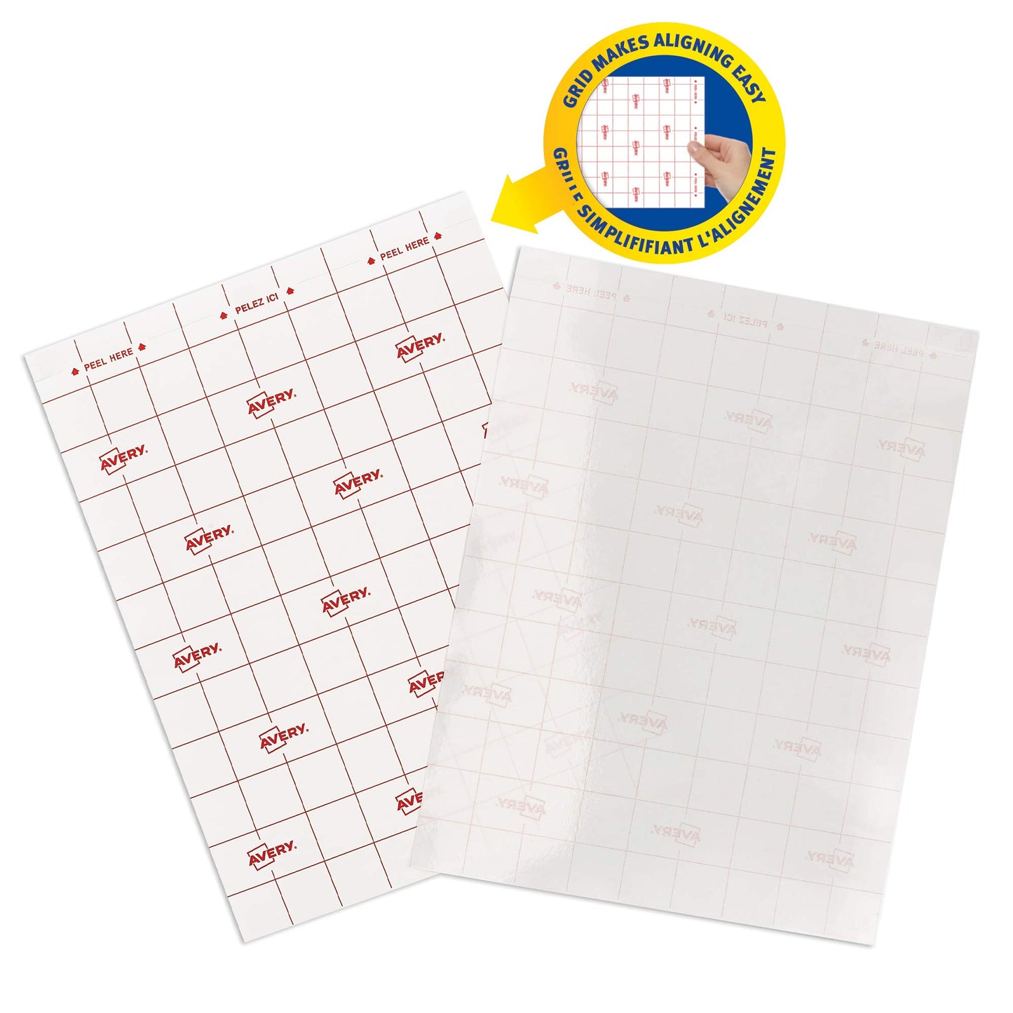 Avery Self-Adhesive Laminating Sheets, 9" x 12", Clear Self Adhesive Permanent Contact Paper, No Heat, No Machine Needed, DIY for Protecting Docs, Photos & More, 50 Cold Laminate Sheets, (76293)