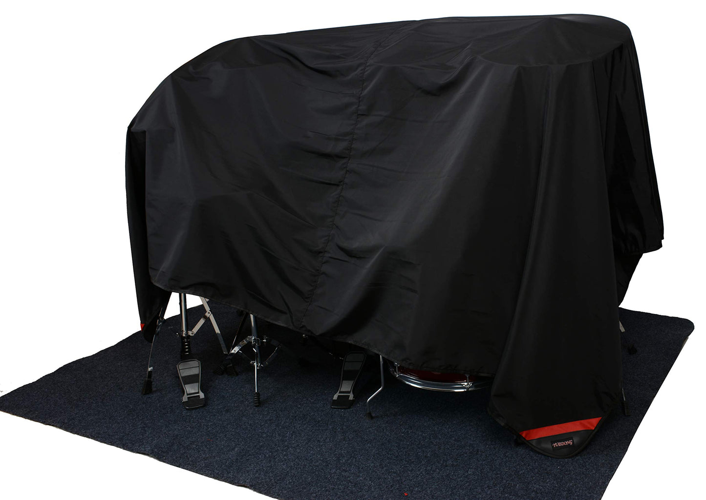 Drum Set Dust Cover Water-Resistant Fabric Cover With Sewn-in Weighted Corners, 80 x 108 Inch