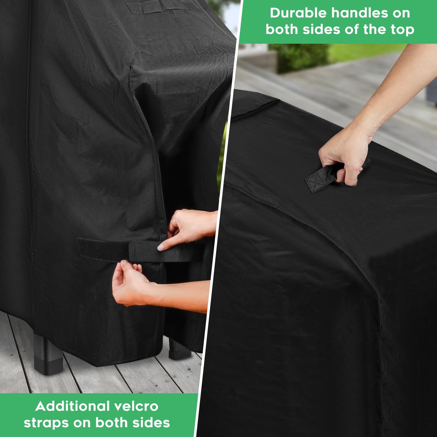 EZ-DONGTENG Grill Cover fit for Weber Slate 30" Rust-Resistant Griddle, Heavy-Duty 600D Waterproof Cover for 3400119 Weber Slate 30 inch Flat Top Griddle Grill Cover