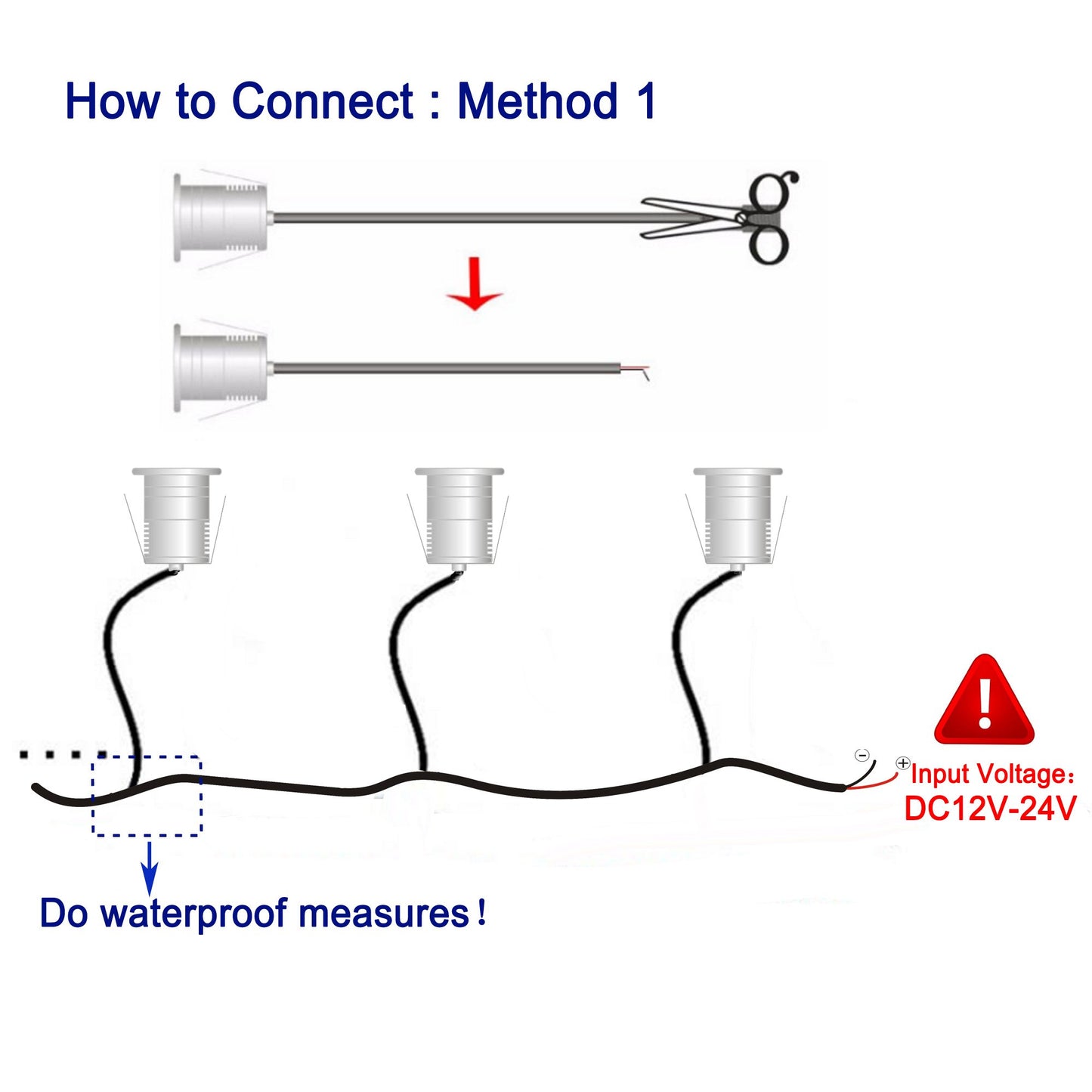 CNBRIGHTER LED Underwater Pool Lights, 3W 12V-24V DC, IP68 Waterproof, Stainless Steel Aluminum, lamp for Inground Swimming Pools Ponds Fountains Steps,Cool White(6000K)