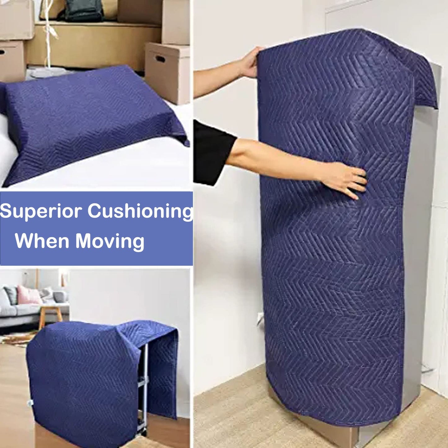 Moving Blanket Moving & Packing Blanket Full Size Shipping Blankets (80 x 72 Inch)