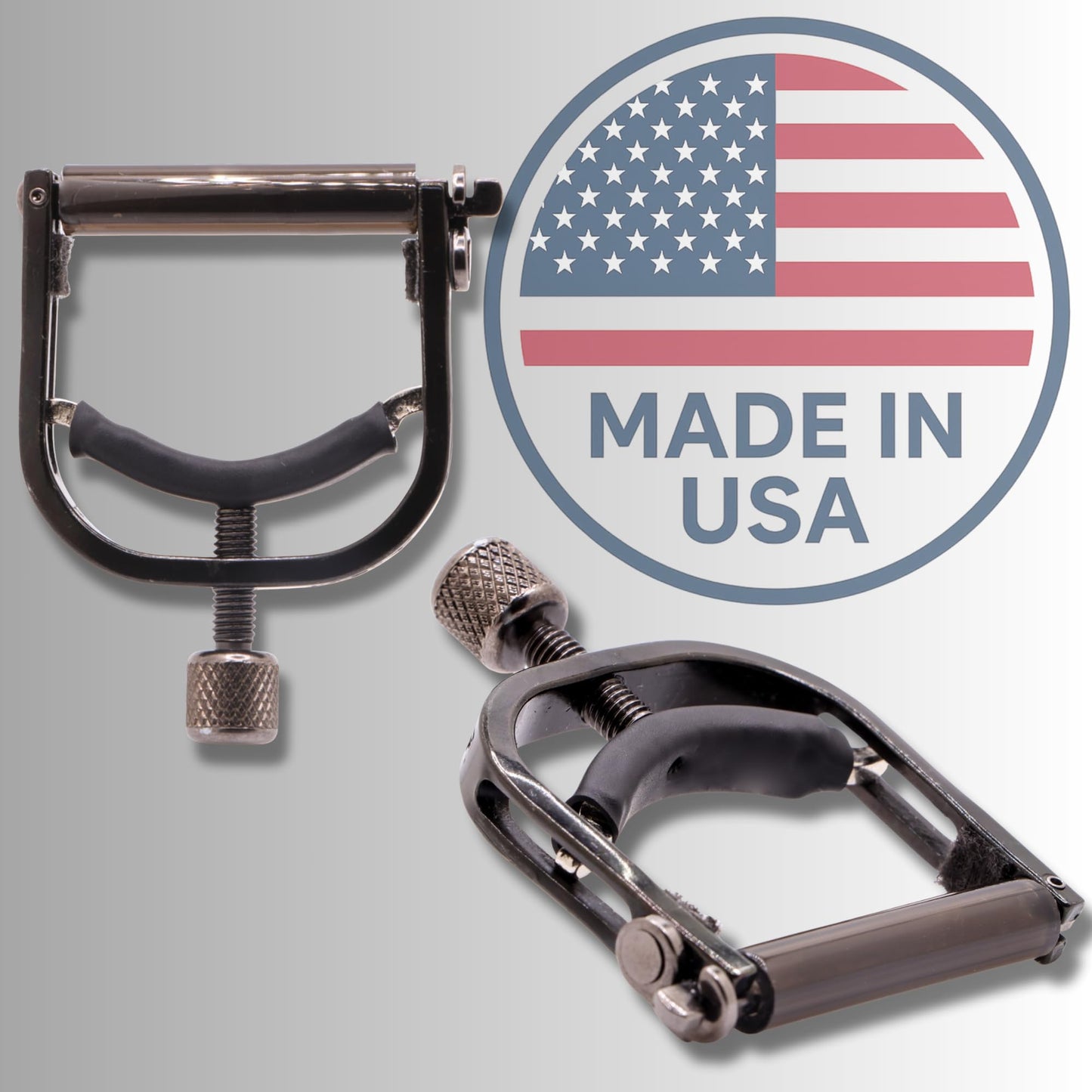 Paige Banjo/Mandolin Capo-fits up to the 4th Fret on a 5-string-black