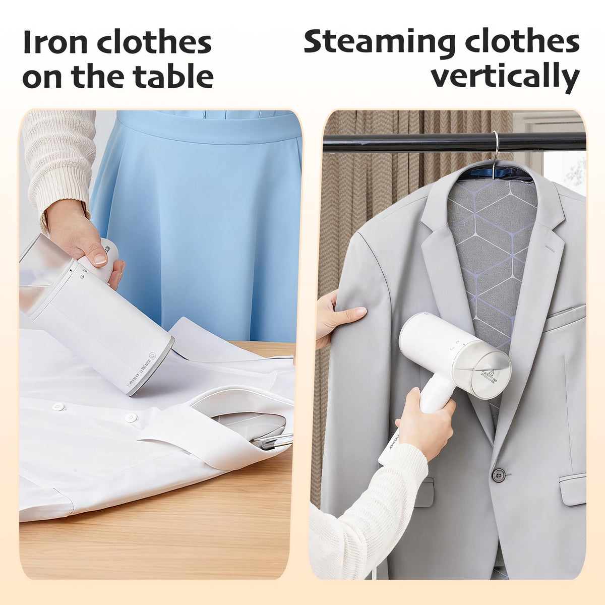 Portable Ironing Mat for Flat Surfaces, Hanging Steamer Board for Clothes, Steamer Pad