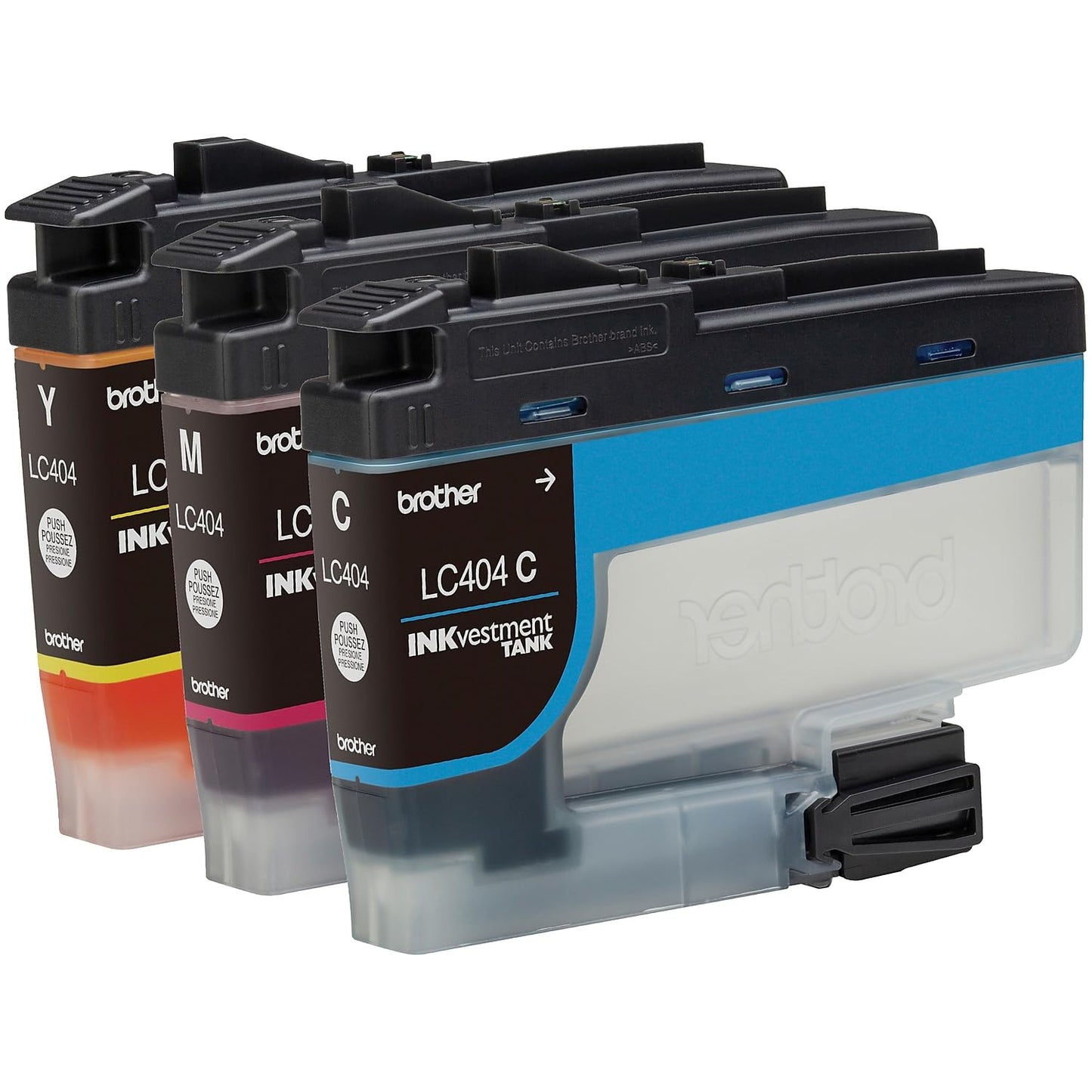 Brother Genuine LC4043PKS Standard Yield Colour Ink Cartridge Value Pack (3), Original Ink Replacement cartridges, Cyan/Magenta/Yellow, Ink for Brother Inkjet Printer MFC-J1205W