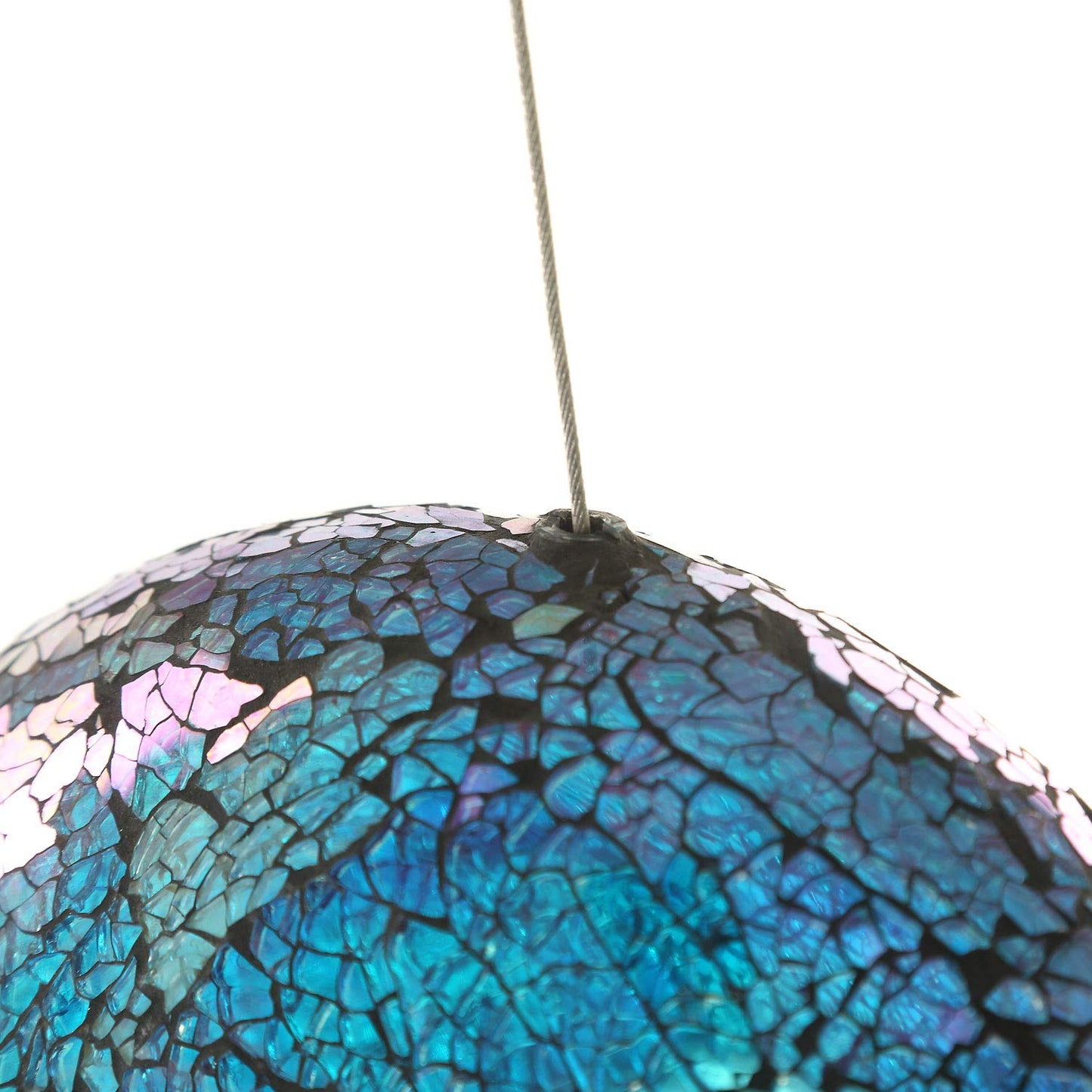 Mosaic Bird Feeder Circle Hanging Birdfeeder for Outdoor Garden Decoration