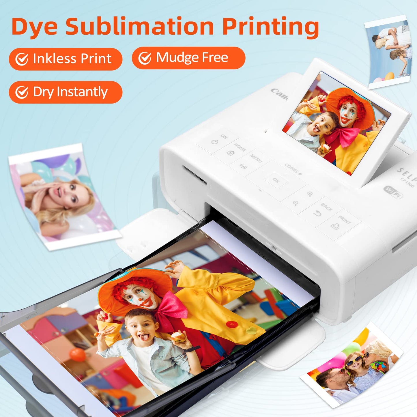 3-Pack Ink Cartridges Compatible with Canon Selphy KP-108IN KP-36IN Color Ink Cassette 4 x 6, for Selphy CP1500 CP1300 CP1200 CP1000 CP Photo Printers, 100 x 148mm (Without Paper)