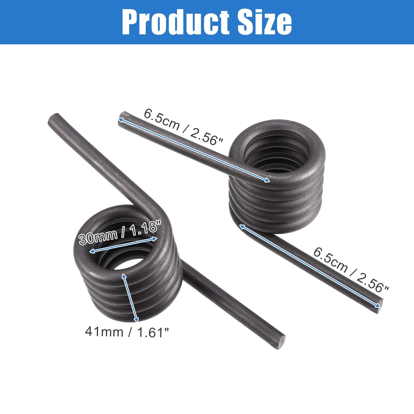 X AUTOHAUX 1 Pair Car Trailer Ramp Spring Trailer Coil Springs Left Right Side Replacement