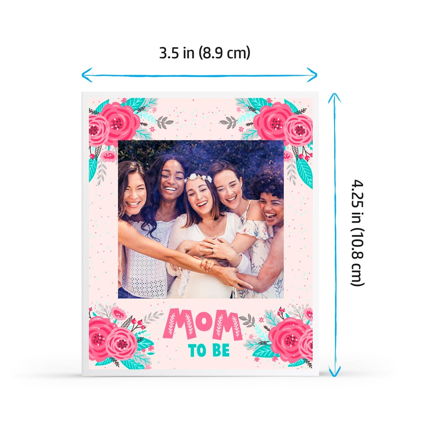 HP Sprocket 3.5 x 4.25” Zink Sticky-Backed Photo Paper (50 Pack) Compatible with HP Sprocket 3x4 Photo Printer