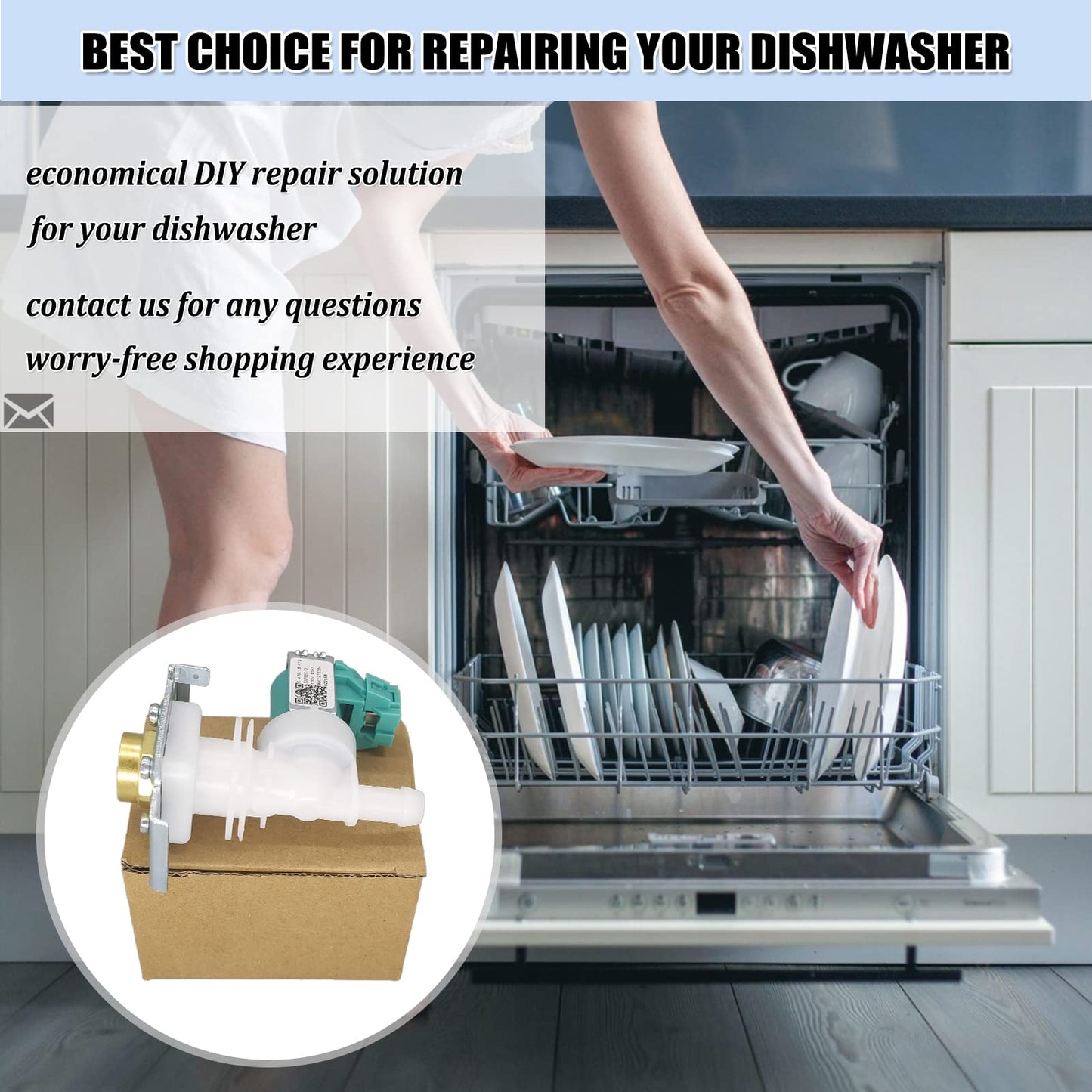 622058 00622058 Dishwasher Water Inlet Valve - Dishwasher Water Valve Replacement Parts AP4927070 PS3491417 33299010