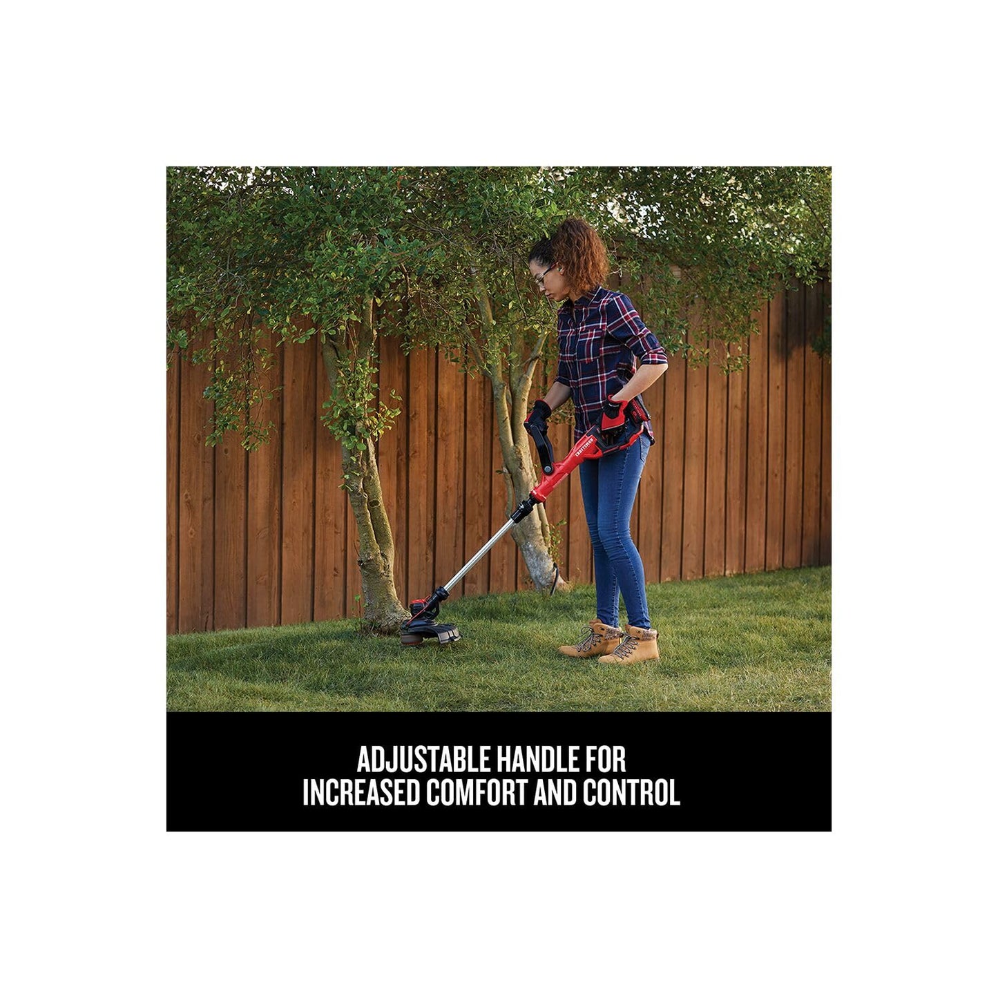 CRAFTSMAN Weedwacker V20 Cordless String Trimmer with 13-in Cutting Radius, Automatic Line Feed (CMCST900D1-CA)
