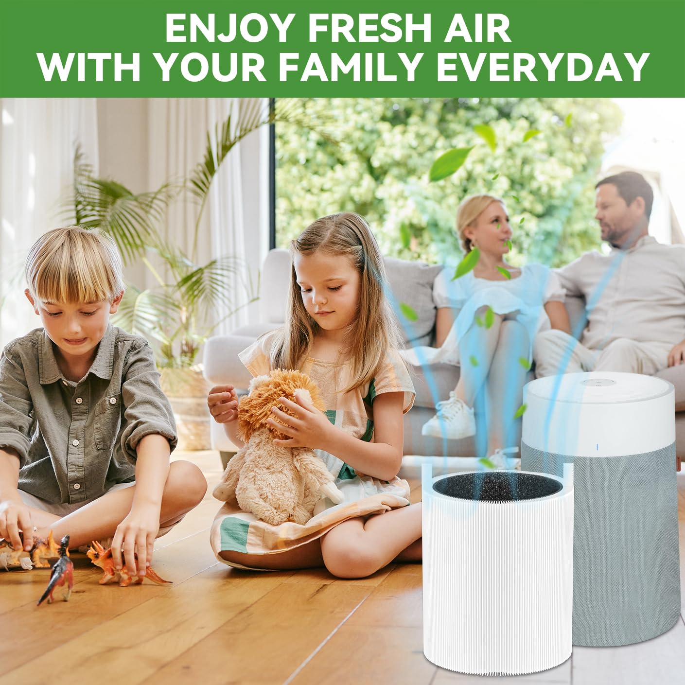 311i Max True HEPA Filter Replacement Compatible with Blueair Blue Pure 311i Max Air Purifier: 2-in-1 HEPA Filter with Activated Carbon Filter (2Packs)