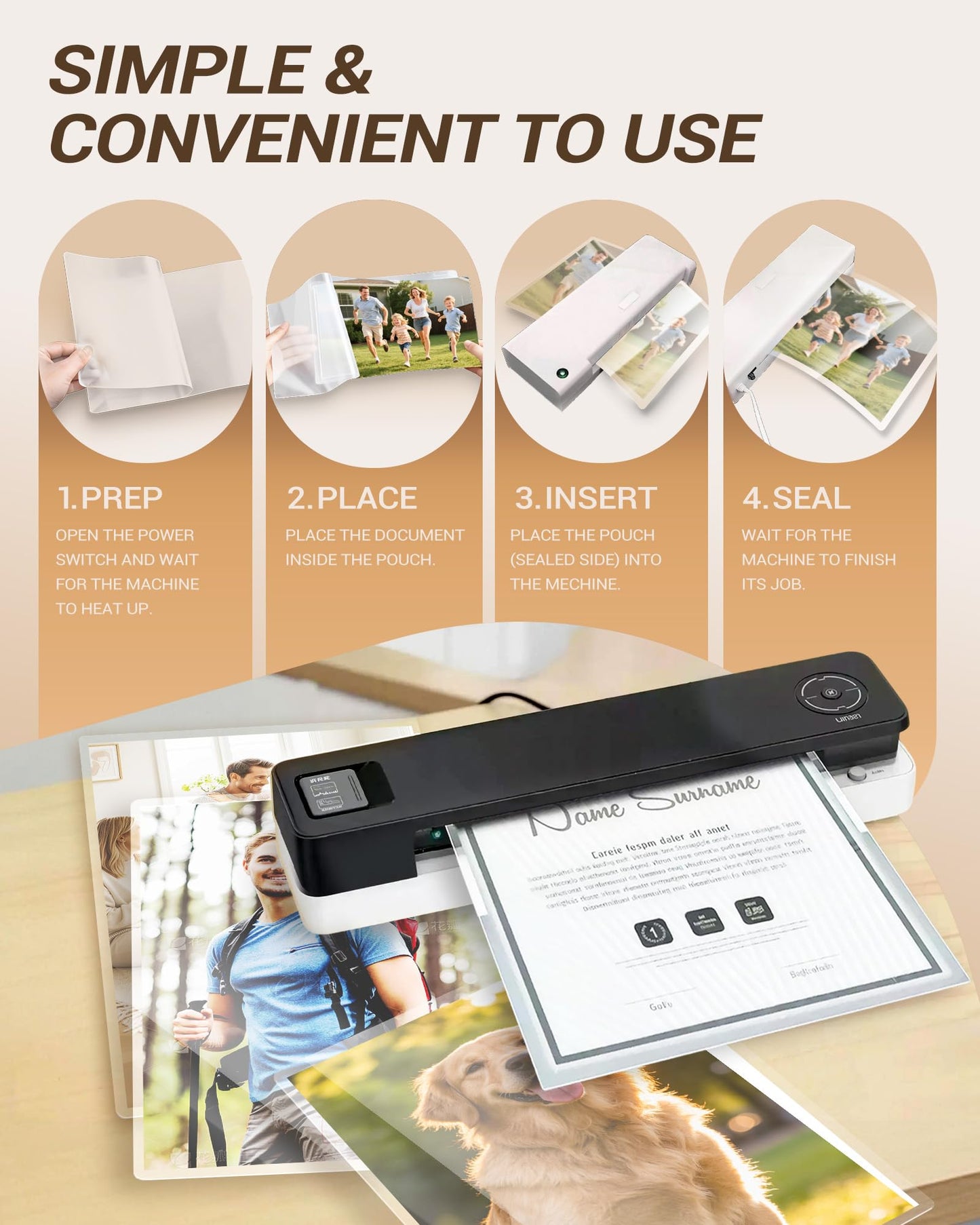 Uinkit 3.5 Mil 100 Pack Clear Thermal Laminating Pouches, 11.5 x 17.5-Inch Lamination Pouches Paper, Fits 11 x 17 Inch Laminator Sheet, Rounded Corner