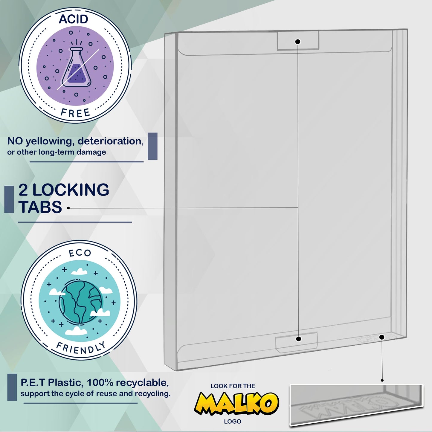 MALKO Steelbook Protector Case. Compatible with: 4K UHD | Blu-Ray | Arrow Video w/Slipcover | Criterion Blu Ray Case | PS3 & PS4 Steelbooks | 20 Pack