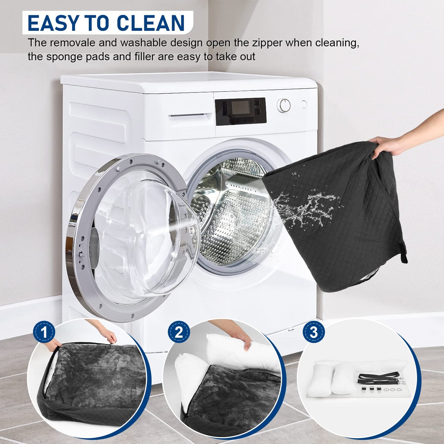 Bnonya Dog Car Seat, Pet Car Seat for Large Dogs, Safe and Comfortable Dog Car Bed Medium Under 60lbs, Multipurpose Design Washable Dog Car Seat with Non-Slip Base