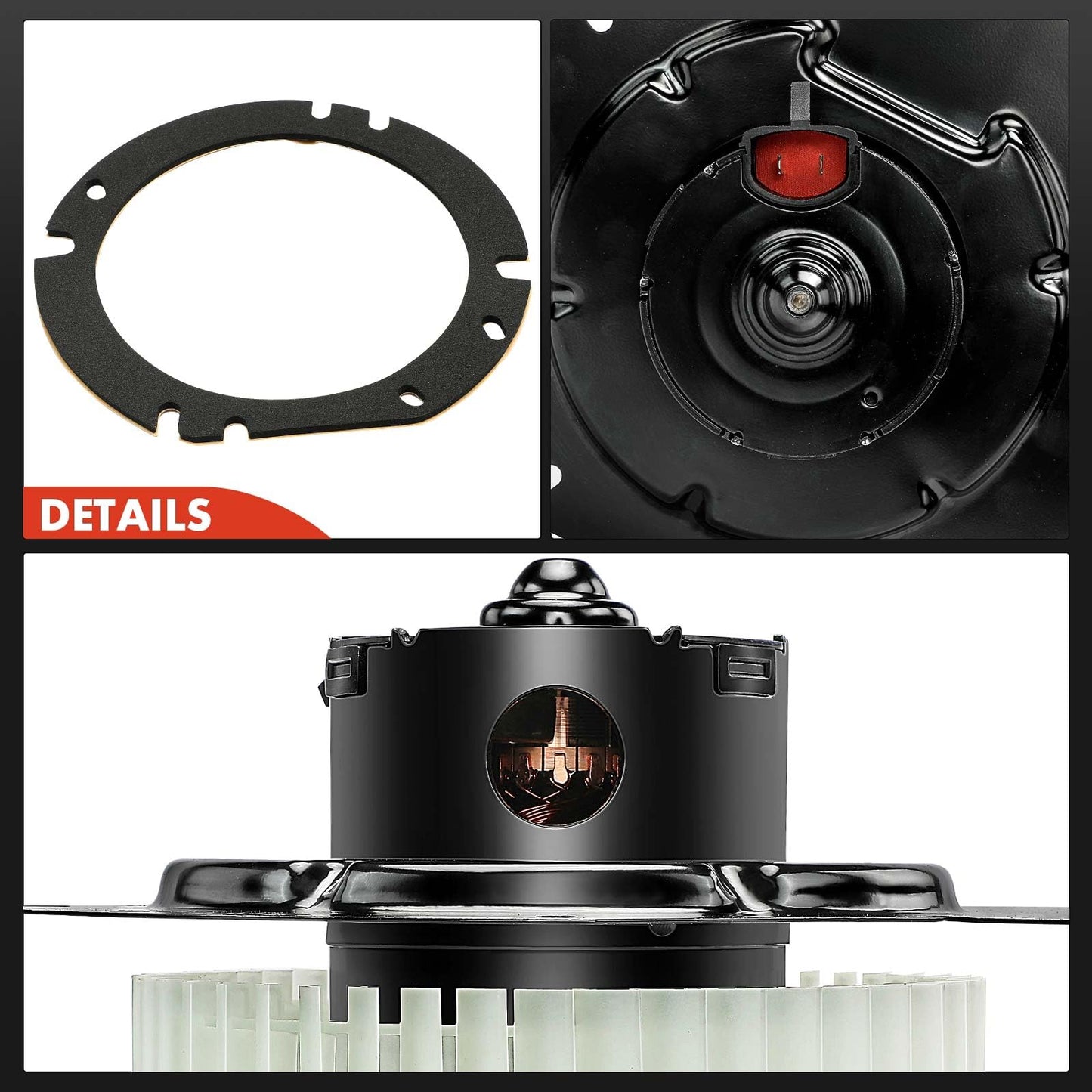 A-Premium HVAC Heater Blower Motor with Fan Cage Compatible with Ford Vehicles - E-150, E-250, E-150/E-250/E-350 Econoline, E-150 E-350 Club Wagon, E-350 E-450 E-550 Super Duty
