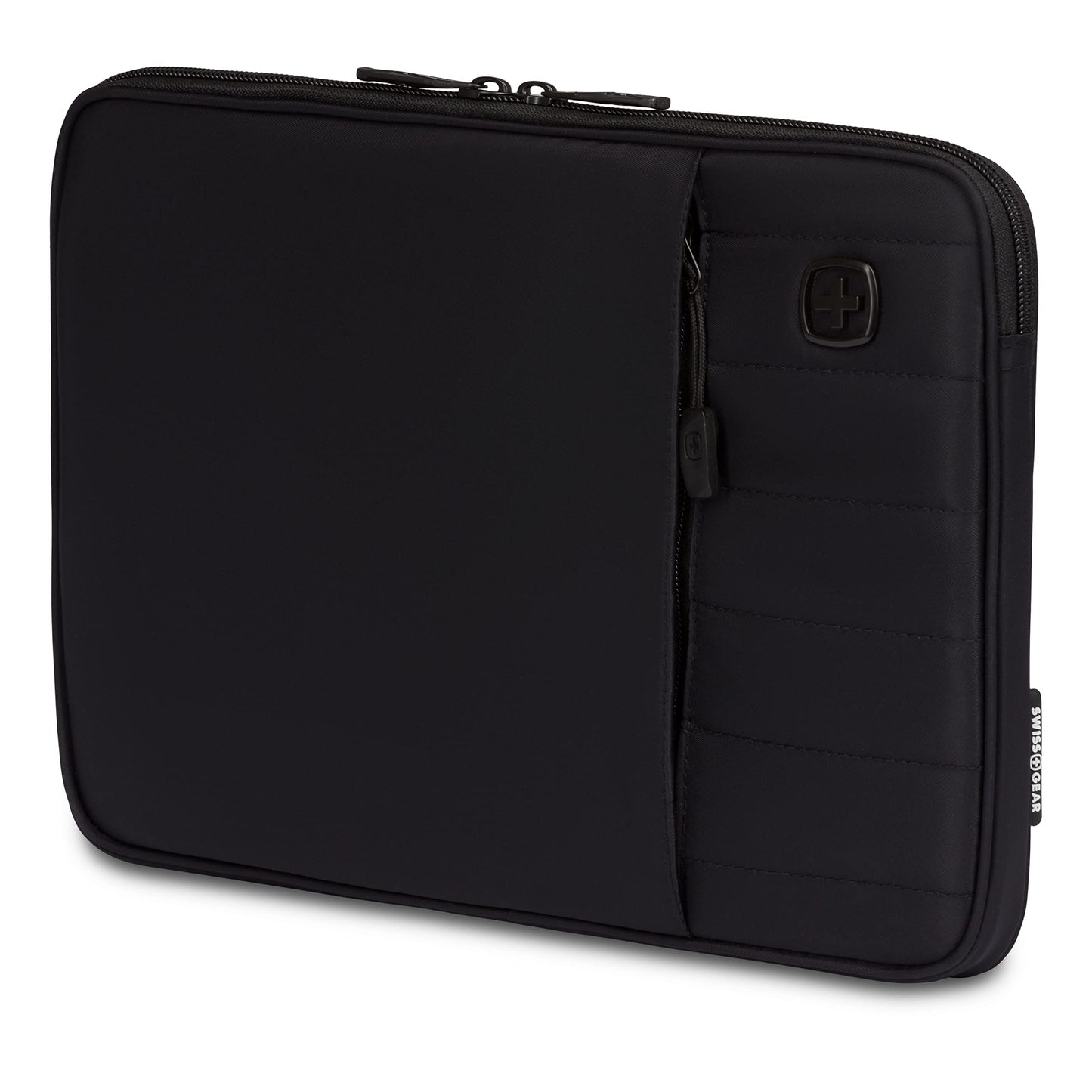 SwissGear Padded Zippered Laptop Sleeve, Micro-Twill Laptop Case with Zippered Front Compartment & Fleece Lining