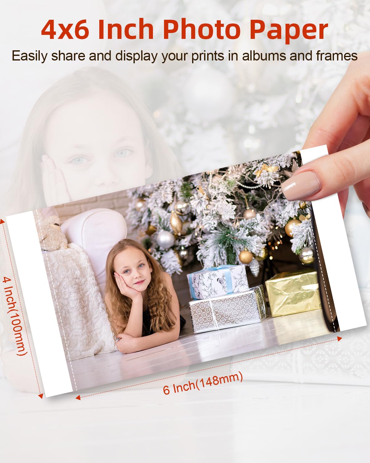 Replacement Selphy CP1300 Paper and Ink, KP-108IN 4x6 Inch Photo Paper for Selphy CP1300 CP1200 CP1000 CP910 CP900 CP800 CP790 Photo Printers, 108 Sheets Photo Paper Set and 3 Color Cartridges