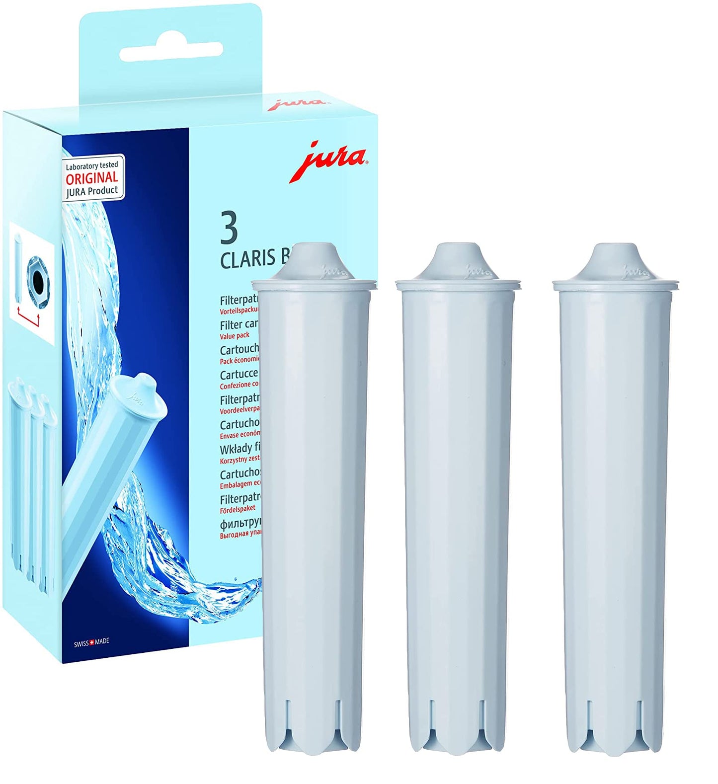 JURA Replacement Filter for Jura Claris Blue Clearyl Coffee Machines，Coffee Machine Water Filter （3 Pack ）