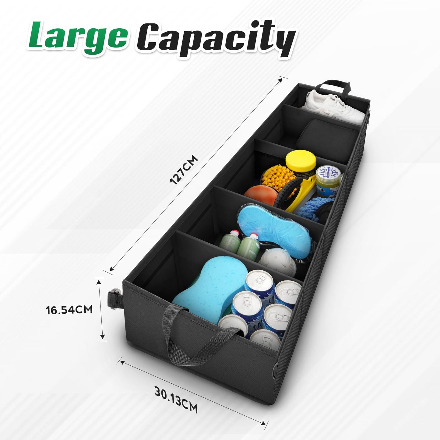 Cacartist Truck Under Seat Storage Custom Fit for Ford F150 SuperCrew Cab 2015-2025 & F250 F350 F450 F550 Crew Cab 2017-2025 Under Bench Storage Accessories Organizer Underseat Storage Bag
