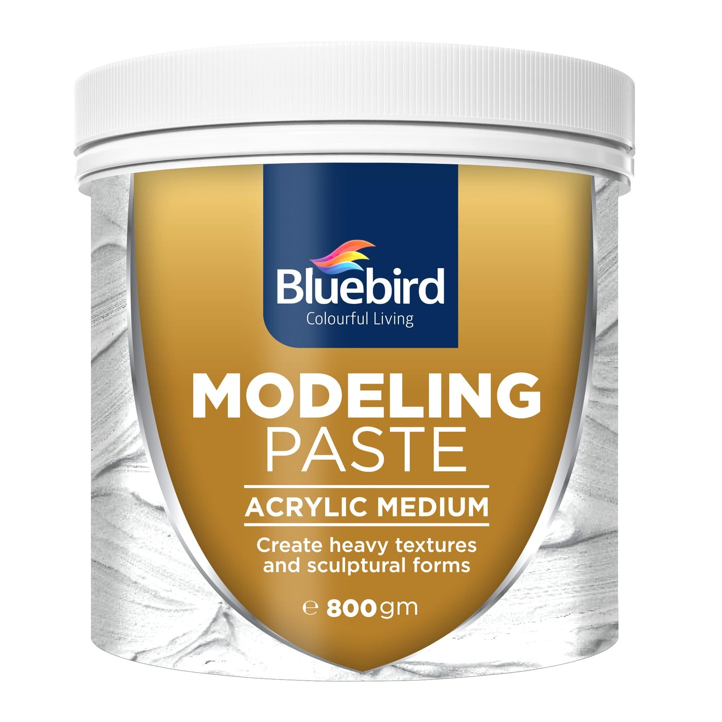 Bluebird Modeling Paste 28.2 oz / 800GM - High Density, Acrylic Medium - for Texture and Thickness, Dimension Additive