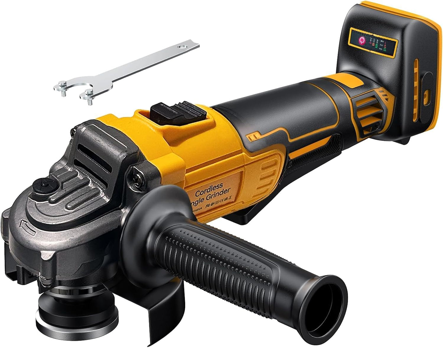 Cordless Angle Grinder Compatible with Dewalt 20V Max Battery, 10000RPM Brushless Motor, Electric Grinder Power Tools, 4-1/2" Blades for Cutting Griding Polishing (Battery Not Included)