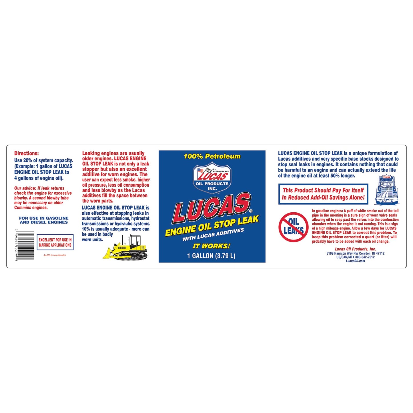 Engine Oil Stop Leak/4x1/Gallon
