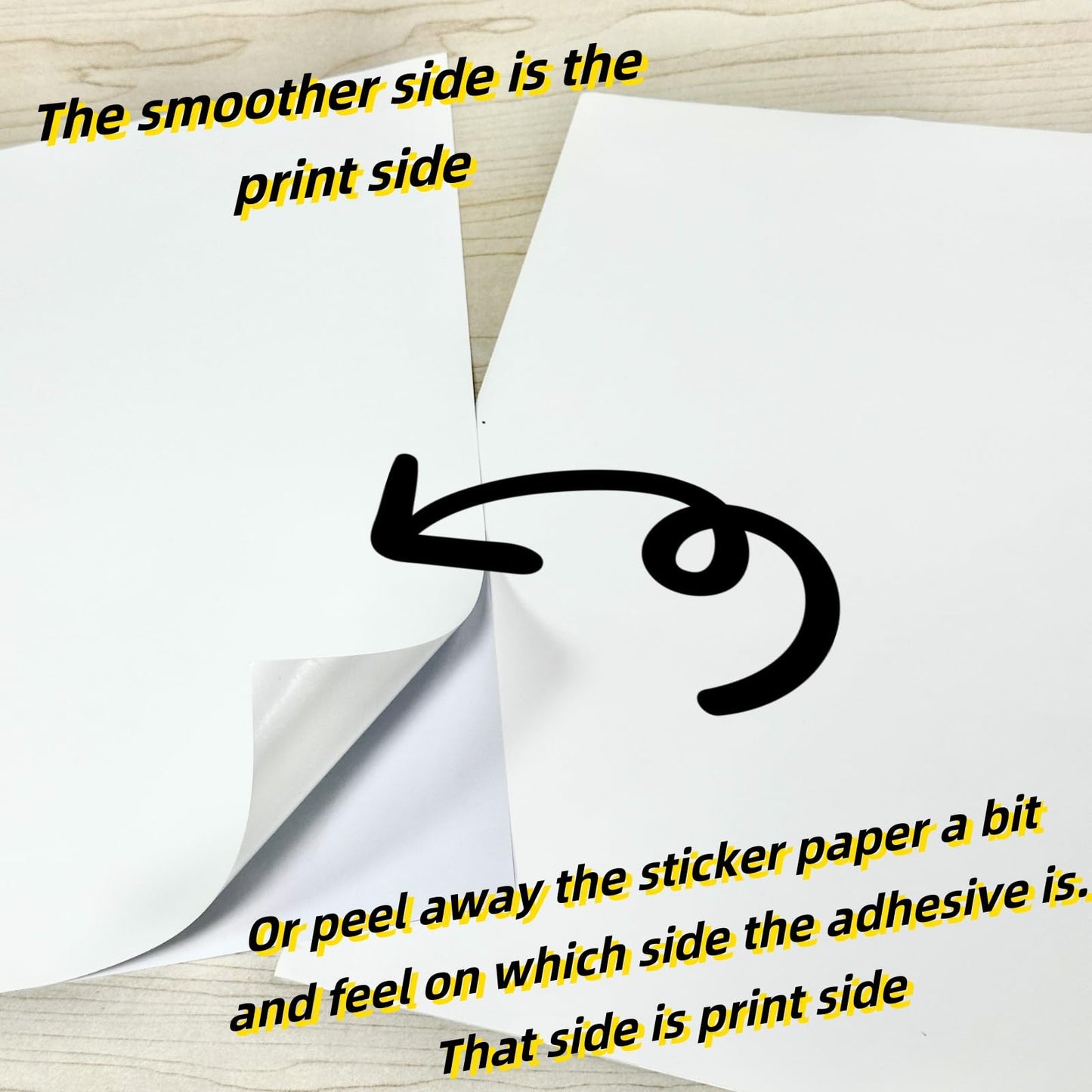 Uinkit Vinyl Sticker Paper for Inkjet Printer, 100 Sheets 5Sample Pack, 8.5x11 Inches, Matte White Self-Adhesive, Easy to Remove, for Cricut, Silhouette, Inkjet Printer