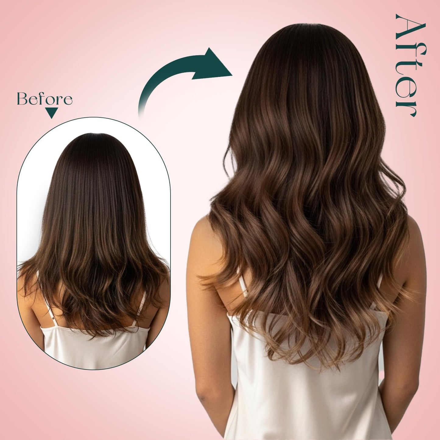 Easyouth Clip in Hair Extensions Human Hair Balayage Human Hair Clip in Extensions Brown Ombre Blonde Hair Extensions Clip in Real Human Hair 20 Inch Hair-Extensions for Women Clip-in 80g 5pcs