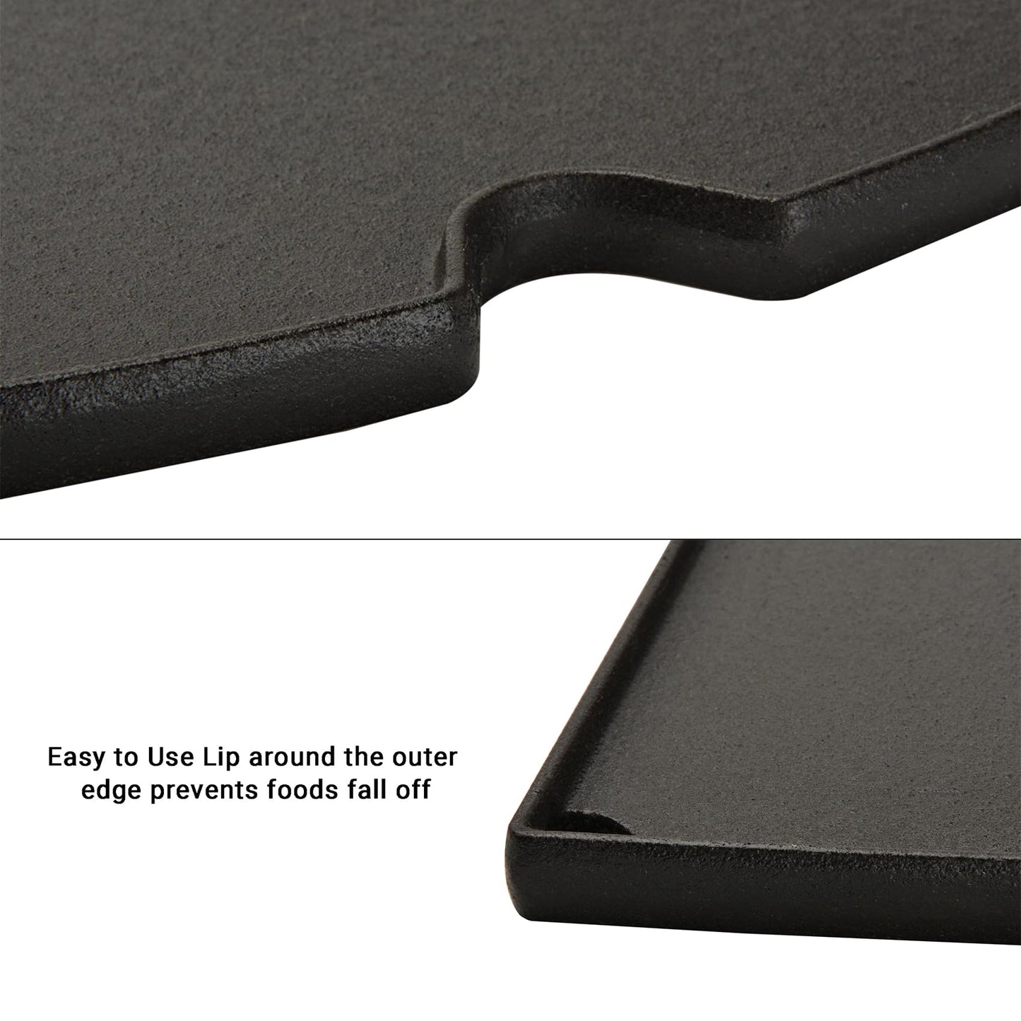 Stanbroil Cast Iron Grill Griddle for Weber Q200 Q220 Q240 Q2000 Q2200 Q2400 Series Gas Grills, Replacement Part for Weber 6559