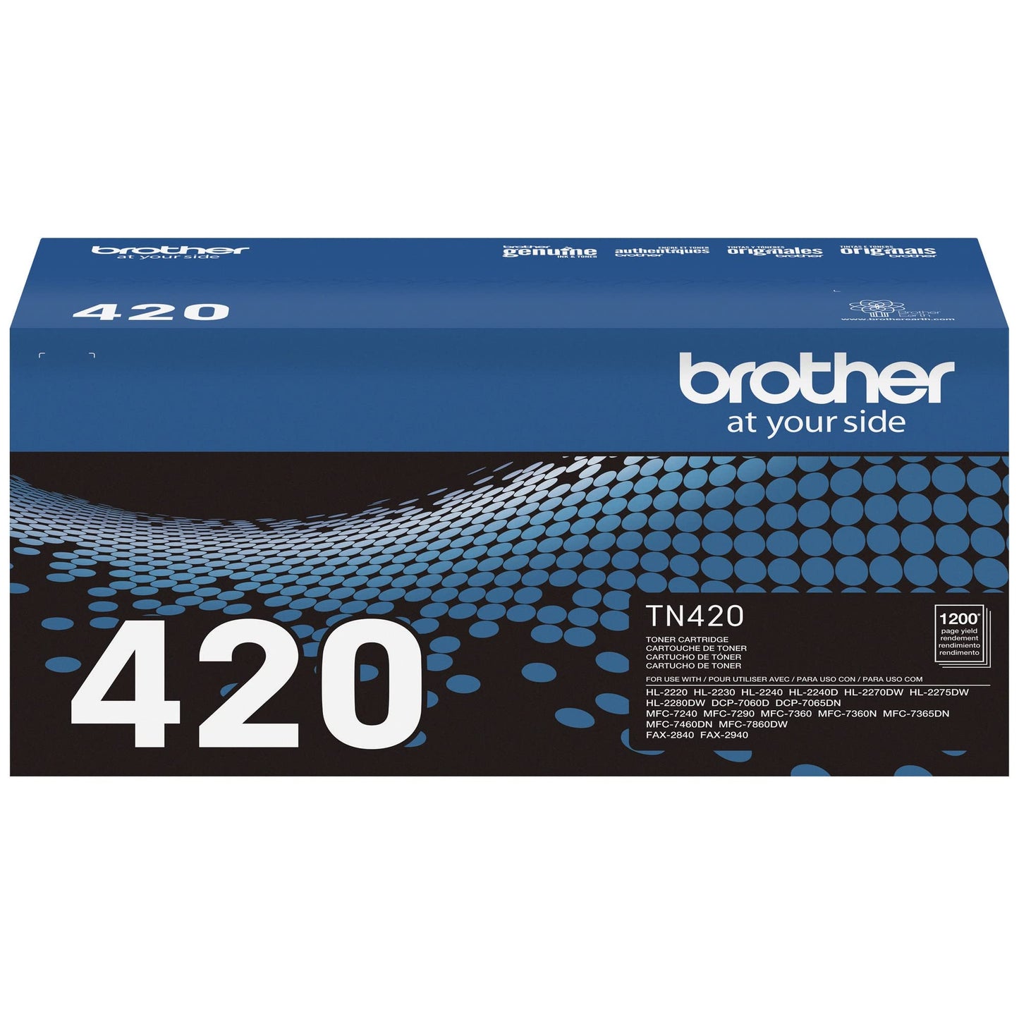 Brother original TN420 Standard Yield Black Toner Cartridge, original toner replacement cartridges, for Brother laser printers DCP-7060D, FAX-2840, HL-2230, HL-2240, MFC-7240, MFC-7360N and more