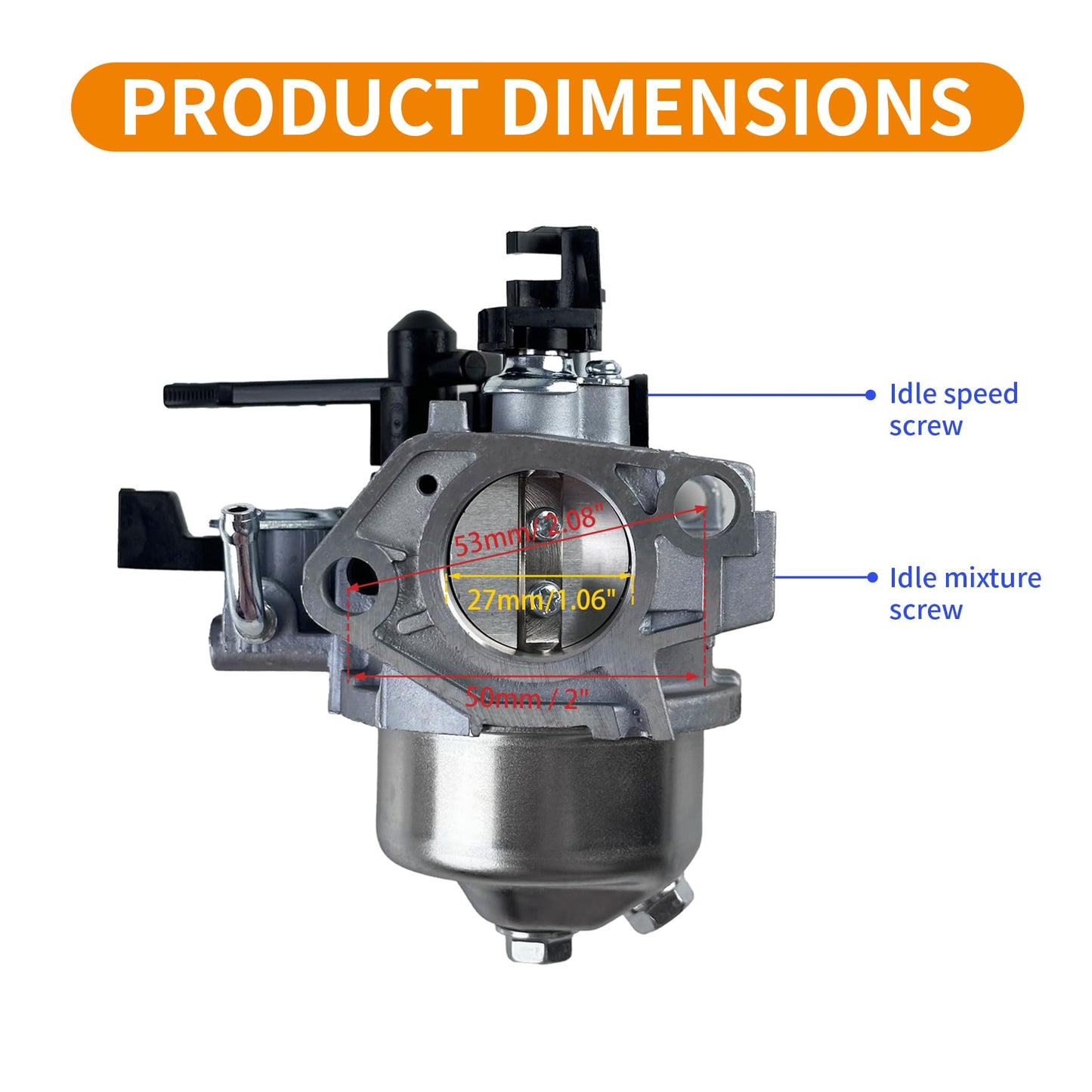 YAMAKATO Huayi P27 Predator 420cc Carburetor 16100-ZF6-V01 for Honda and Clone GX390 GX340 11hp Predator 13hp Pressure Washer Snow Blower Mini Bikes…