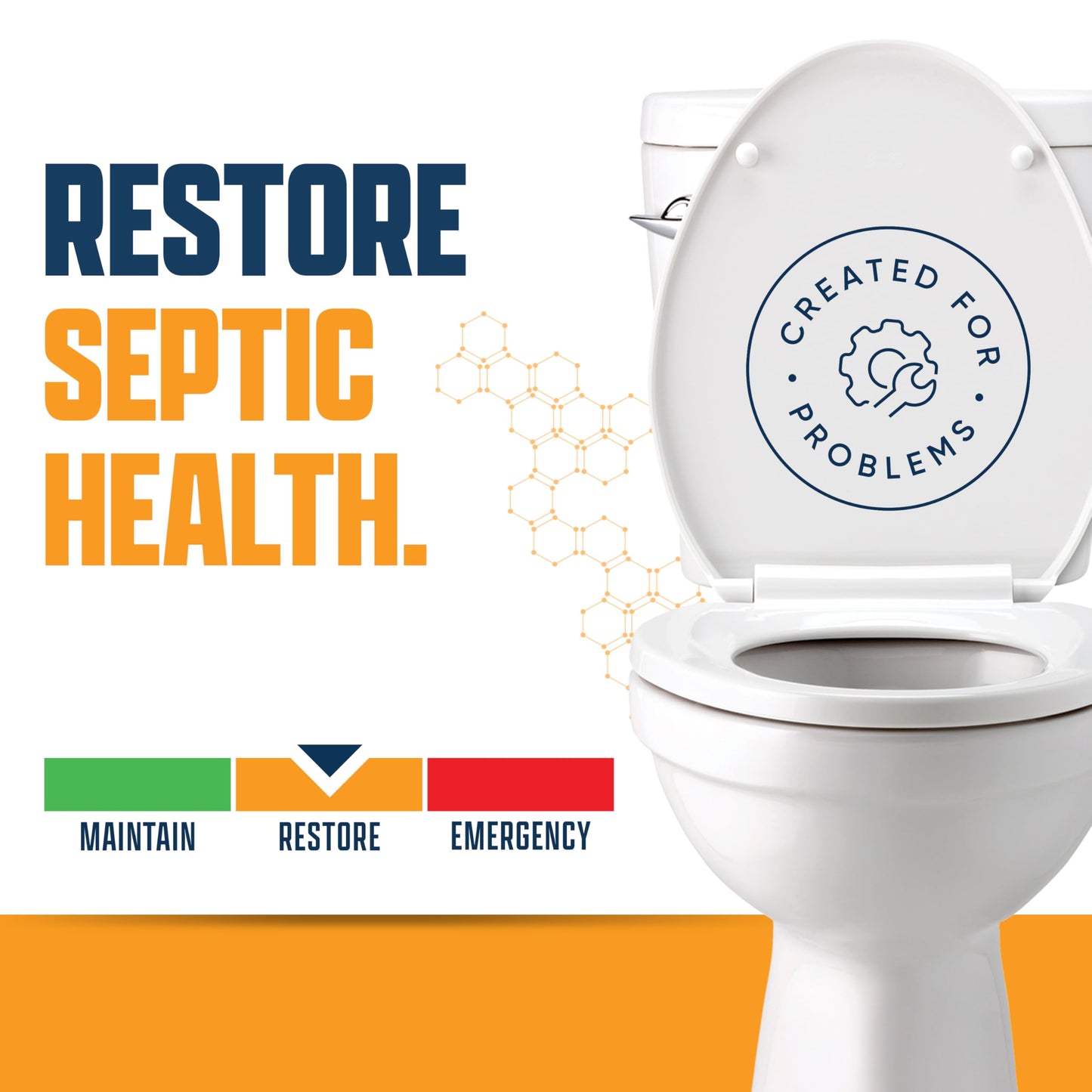 Eco Strong Septic Drain and Leach Field Treatment | Bio-Enzyme Cleaner Breaks Down and Digest Clogs | Removes Odors & Mainline Cleaner (64 OZ)