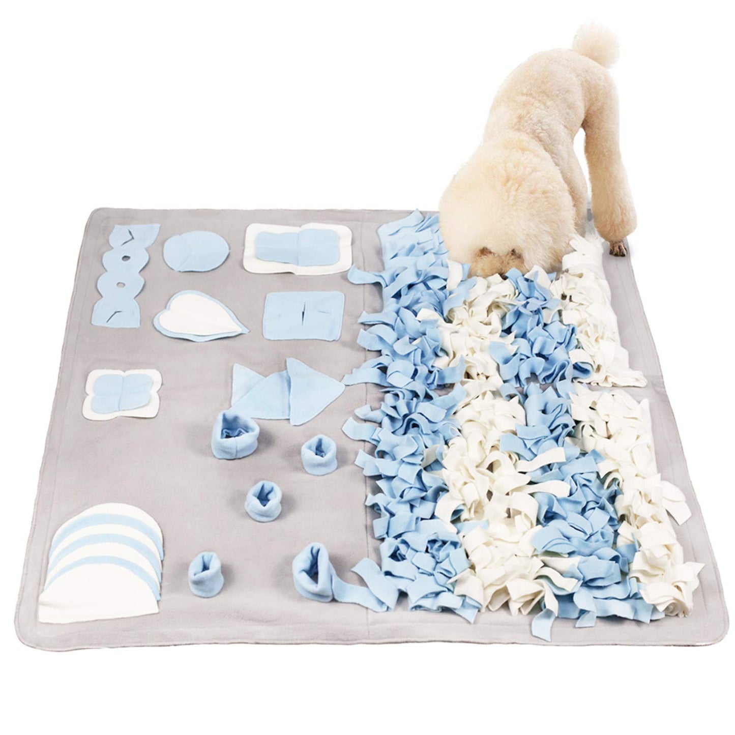 Stellaire Chern Snuffle Mat for Small Large Dogs (39.4" x 39.4") - Nosework Feeding, Easy to Fill, Machine Washable Training, Pet Activity/Toy/Play, Great for Stress Release - L