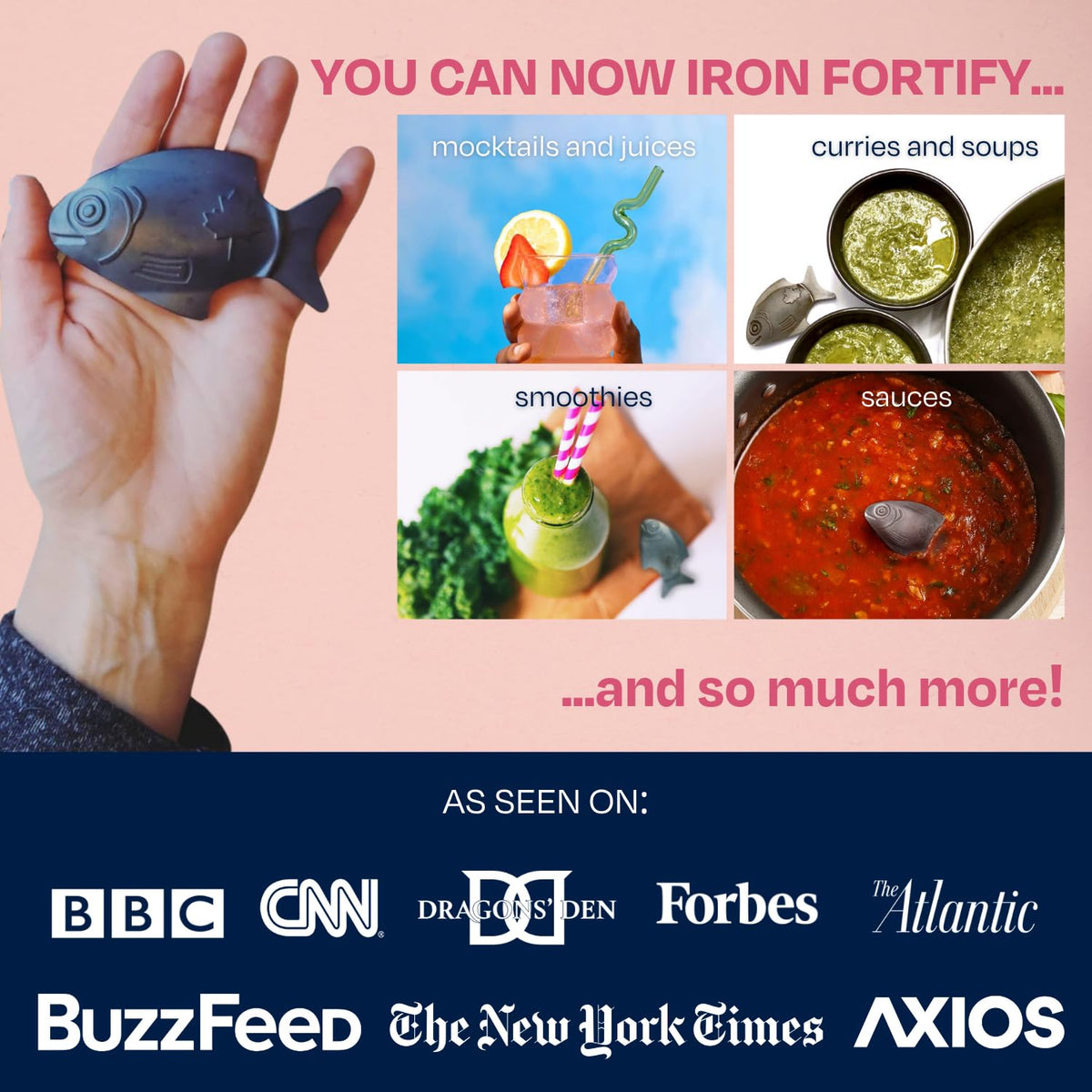 The Original Lucky Iron Fish ®. An Iron Supplement Alternative to Reduce Deficiency. No Side Effects. Use once daily - 5 year supply included. Canadian-Owned.