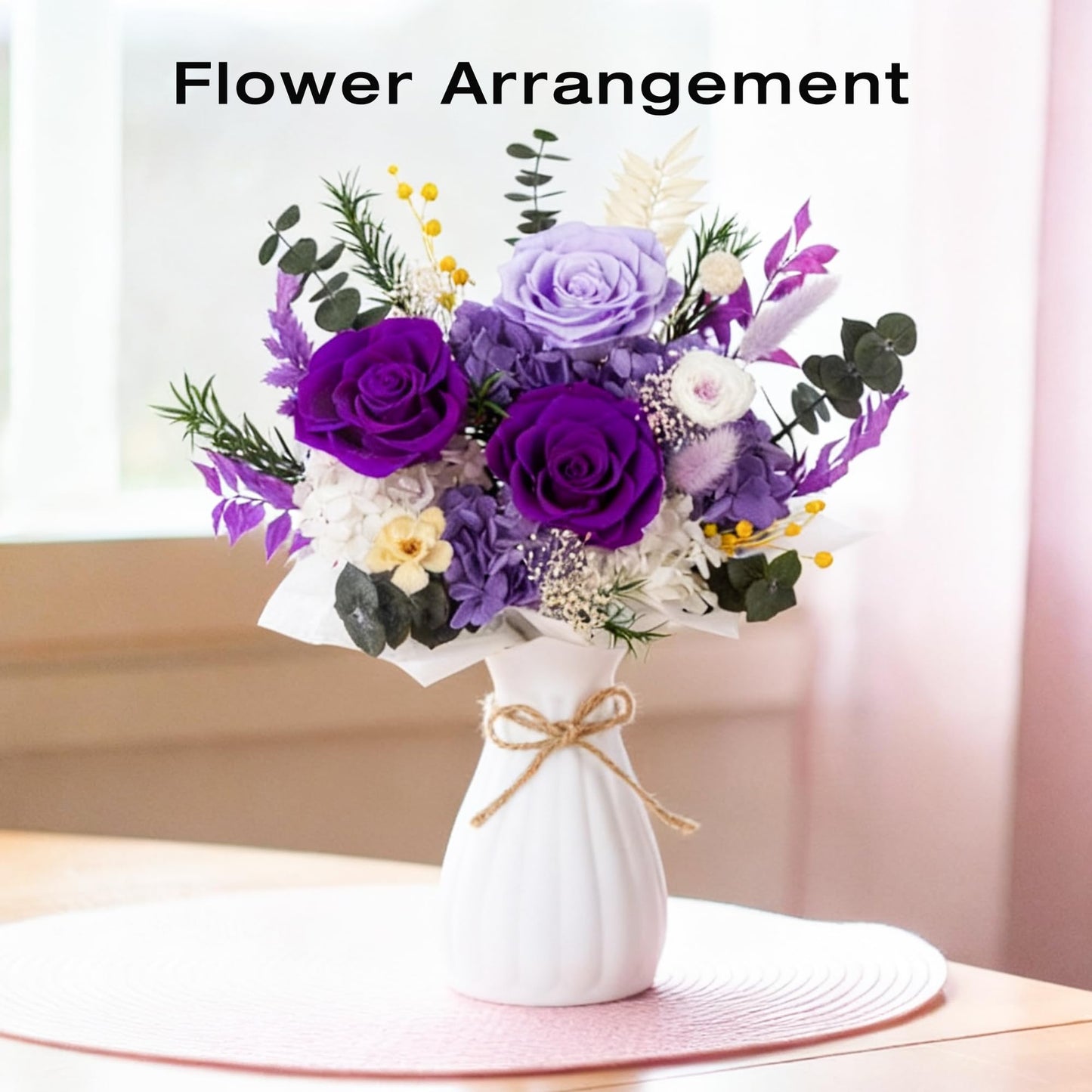 Vrioca Flowers for Delivery, Preserved Flowers Bouquets, Birthday Gifts for Women Mom