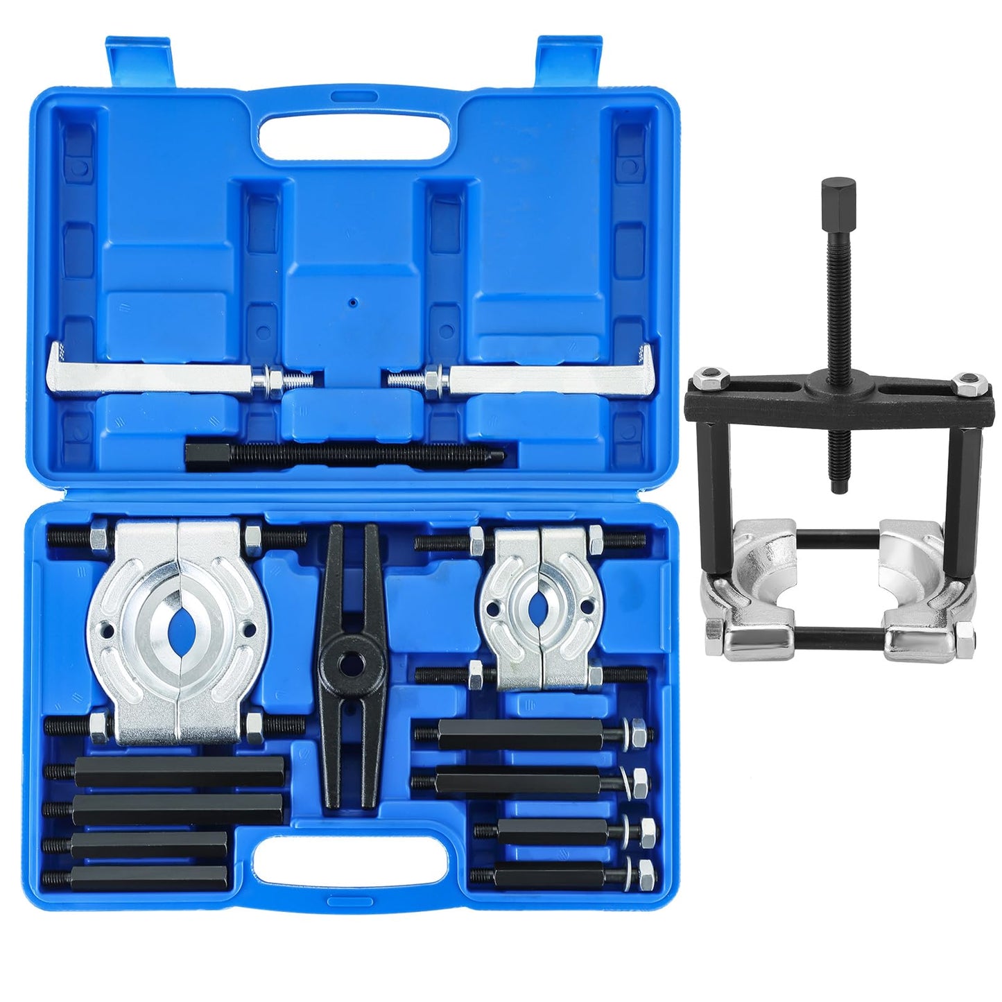 Acymner 14PCS Bearing Separator Puller Set | Heavy Duty 5-Ton Capacity Bearing Puller Set, Wheel Hub Axle Puller Set, 2" and 3" Bearings Splitters Puller Kit