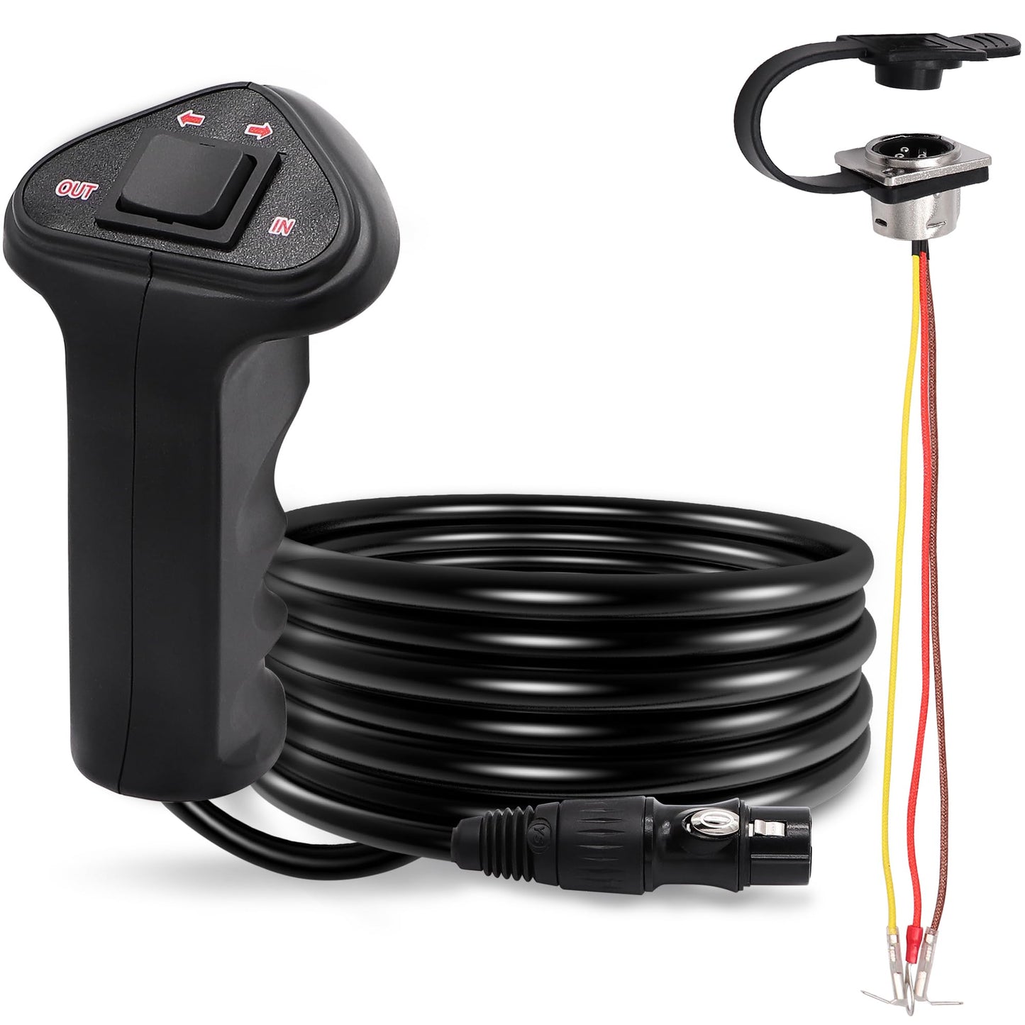 Torkettle Winch Hand Remote Controller with Control Socket Assembly for ATV UTV 12000LB Winch