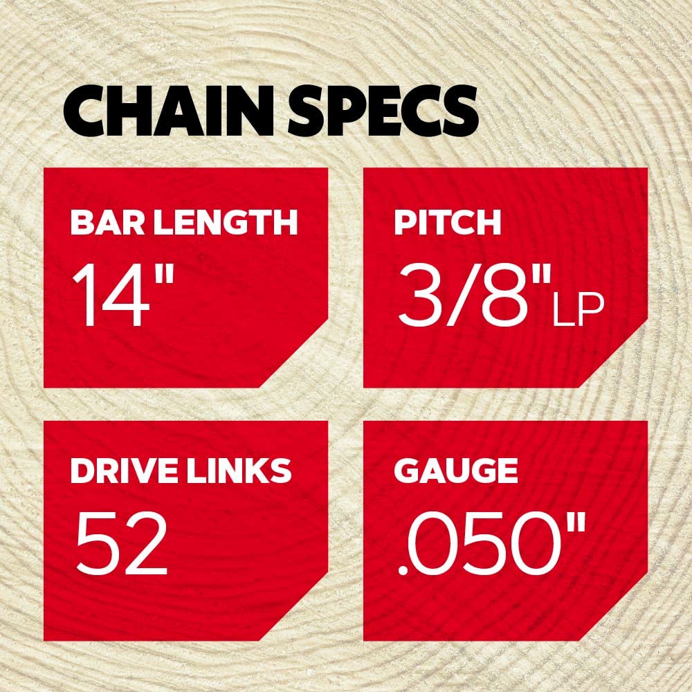 Oregon S52T 2-Pack AdvanceCut 14-Inch Chainsaw Chain Fits Craftsman, Echo, Homelite, Poulan