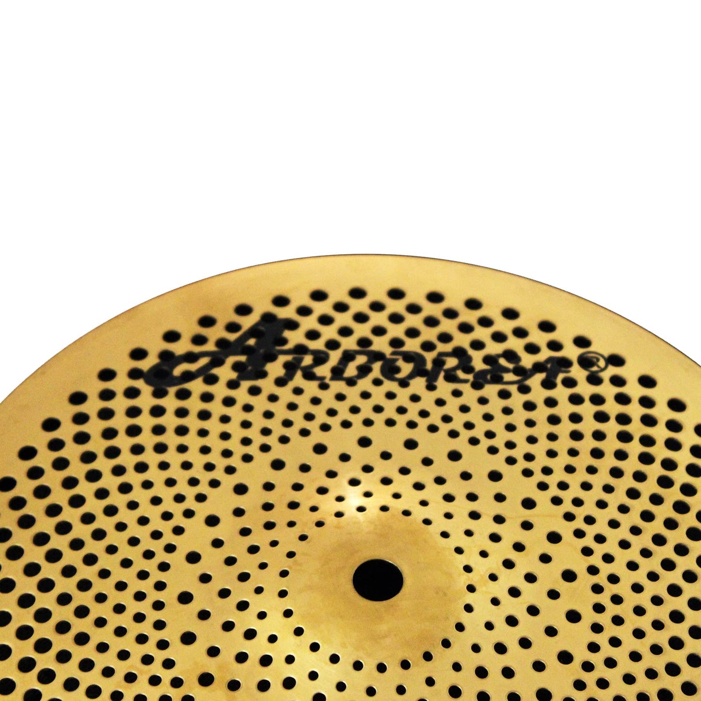 Arborea Low Volume Splash Cymbal 10 inches Golden Mute Practice Splash Cymbal For Drum Set