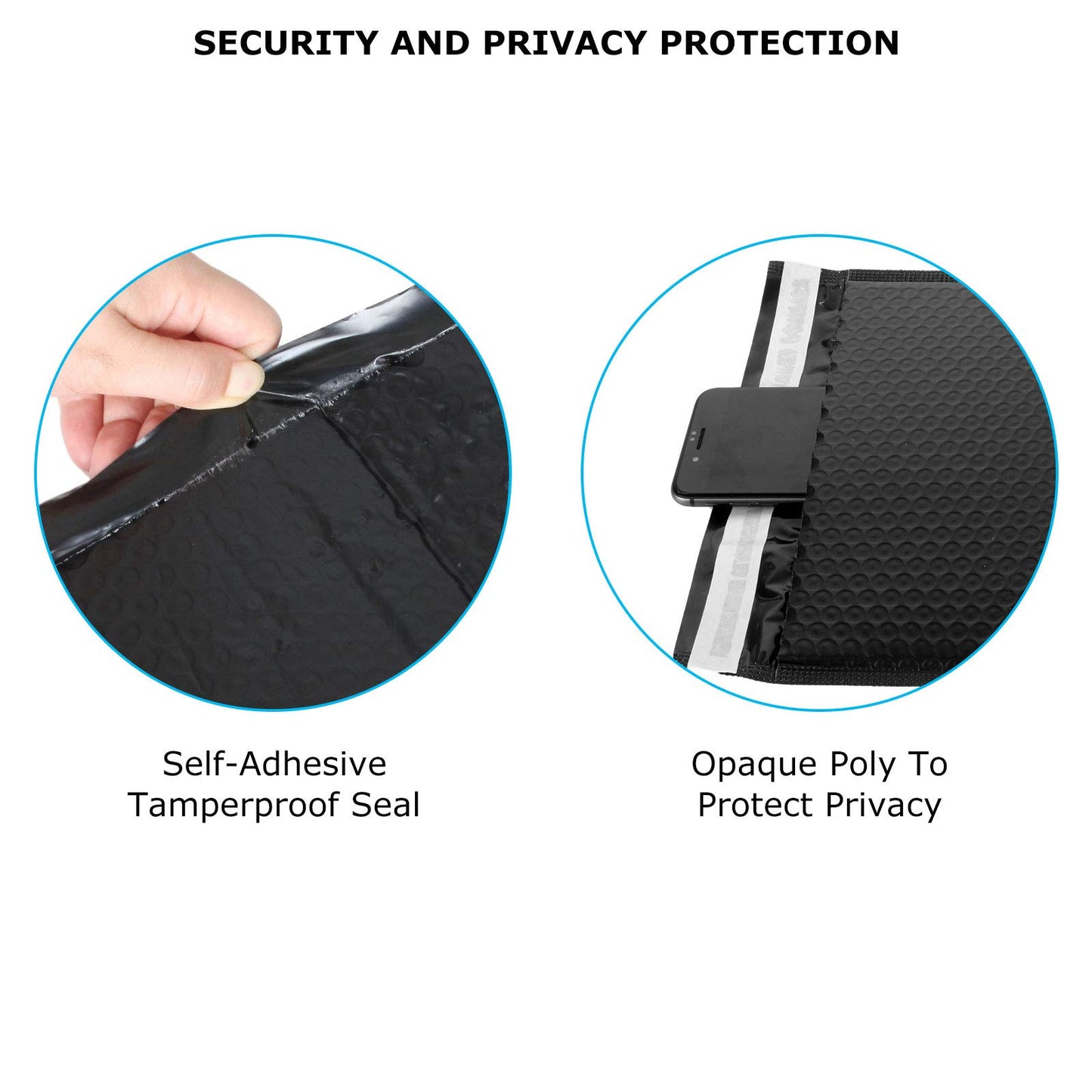 10 x 13 inch Bubble Mailers #4 Padded Mailing Envelopes 25 Packs, Black Waterproof Self Seal Poly Bubble Mailer Padded Mailer Envelopes Cushioned Mailing Shipping Bags